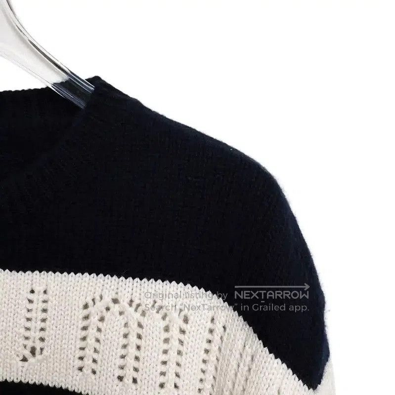 Miu Miu Miu Miu Striped Cashmere Blend Sweater . Size L / US 10 / IT 46 - 3 Thumbnail