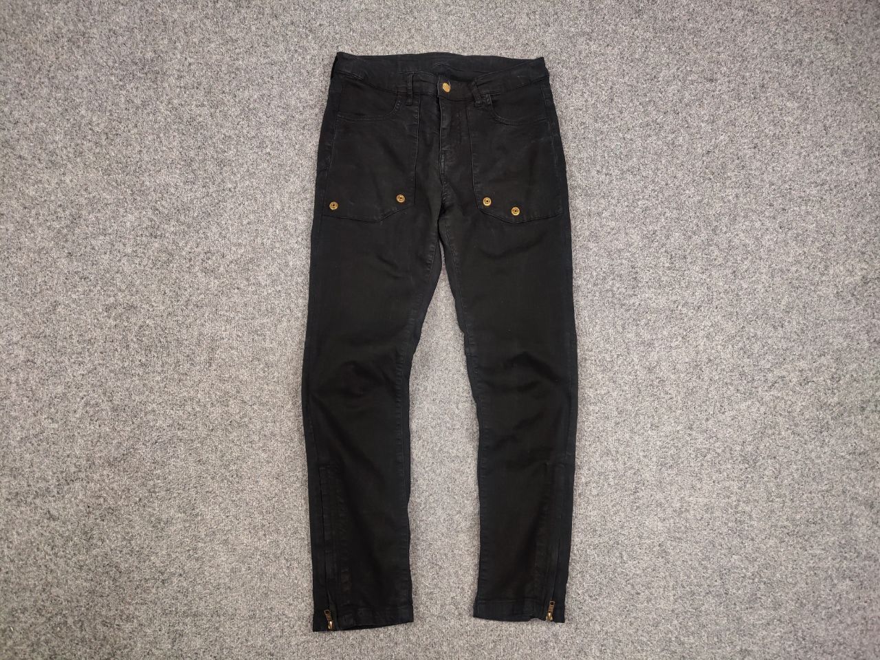 Zadig & Voltaire Zadig & Voltaire designer Black Denim Jeans straight fit Size 29" - 8 Thumbnail