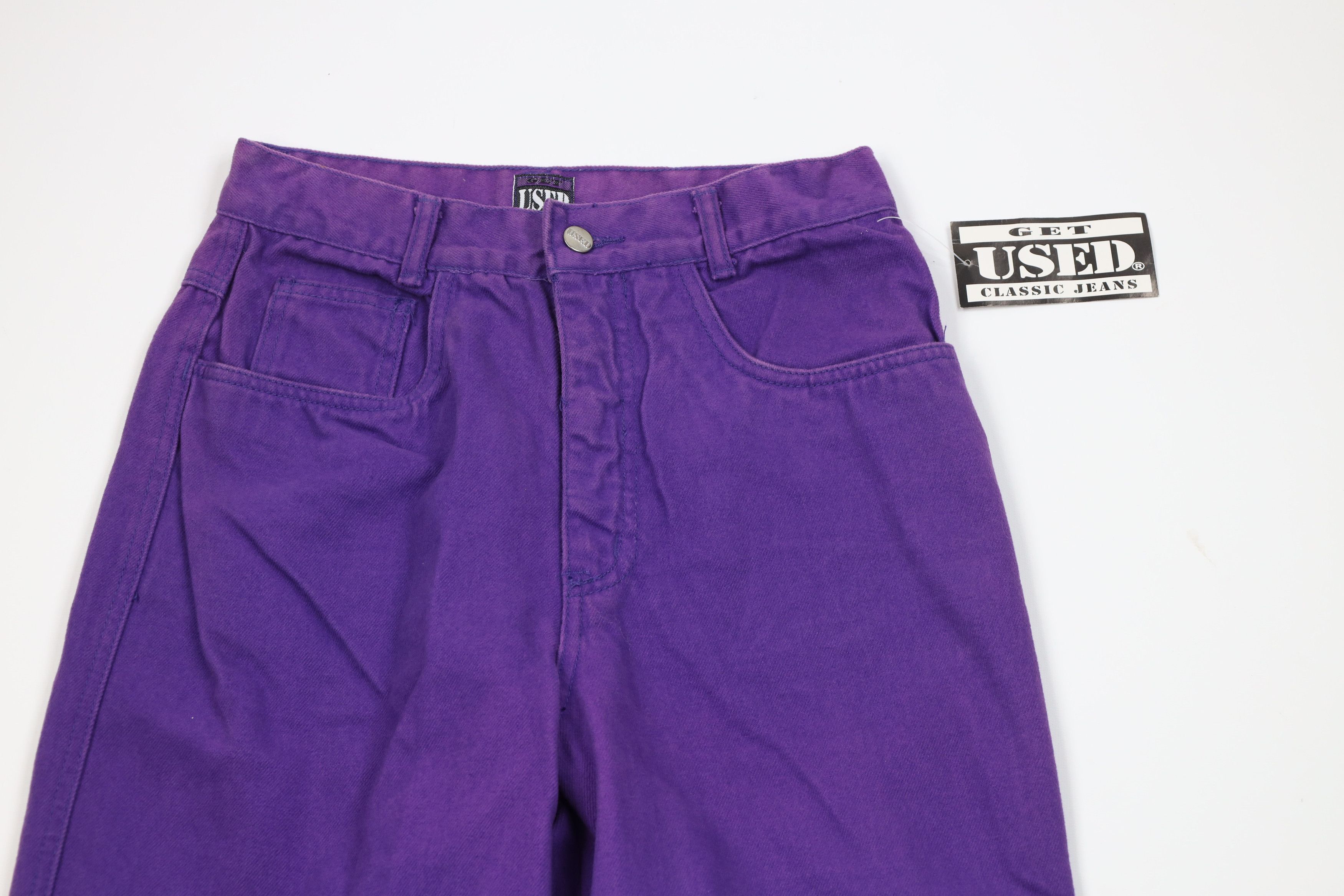 Vintage Deadstock Vintage 90s Streetwear Fit Skateboard Jeans Purple Size US 29 - 2 Thumbnail