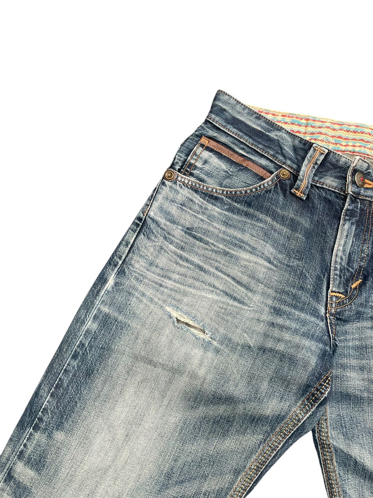 Edwin Vintage Edwin 444XVS Distresed Jeans Size US 33 - 4 Thumbnail