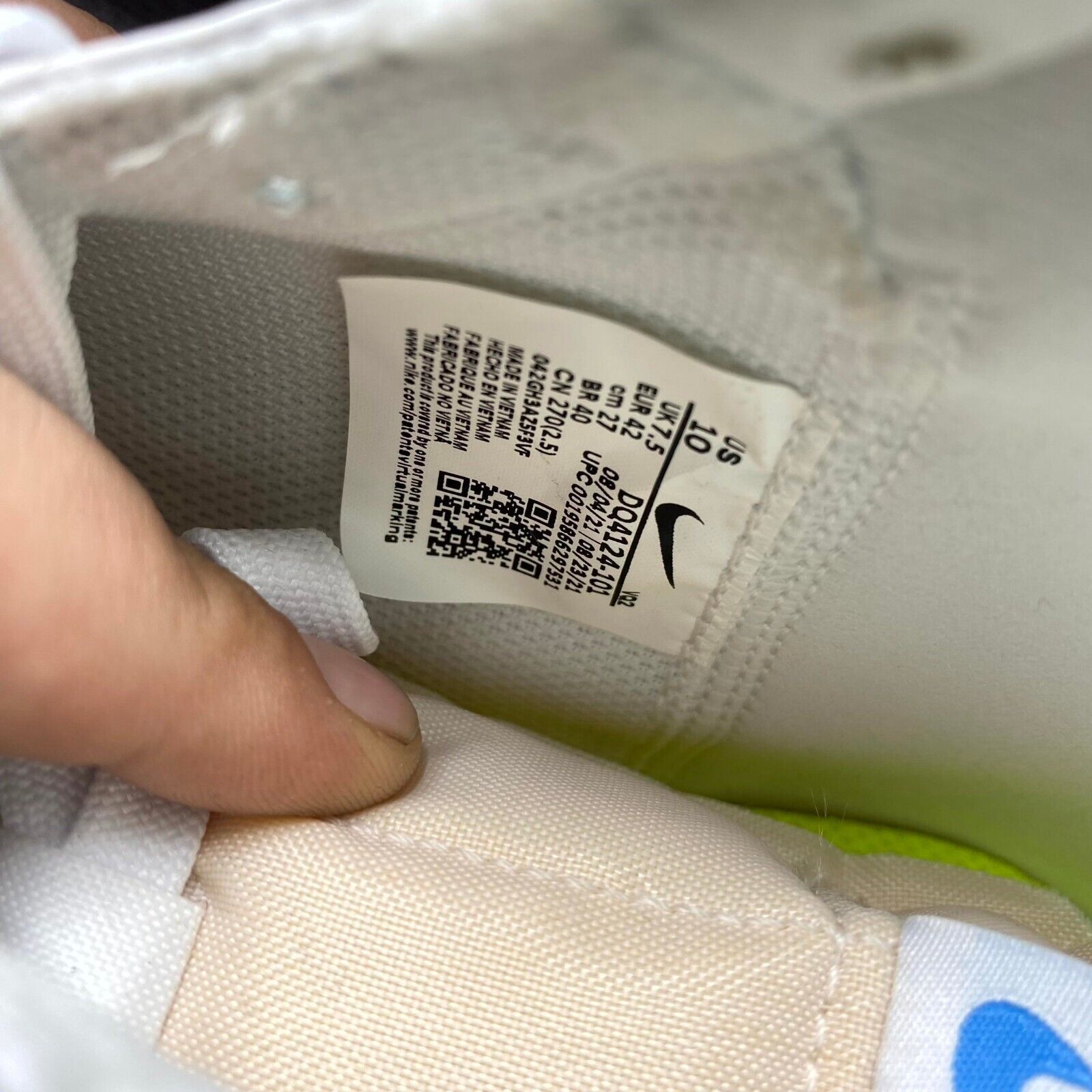 Nike NEW Nike Blazer Mid '77 Next Nature White Sneaker DQ4124-101 Size US 10 / IT 40 - 8 Thumbnail