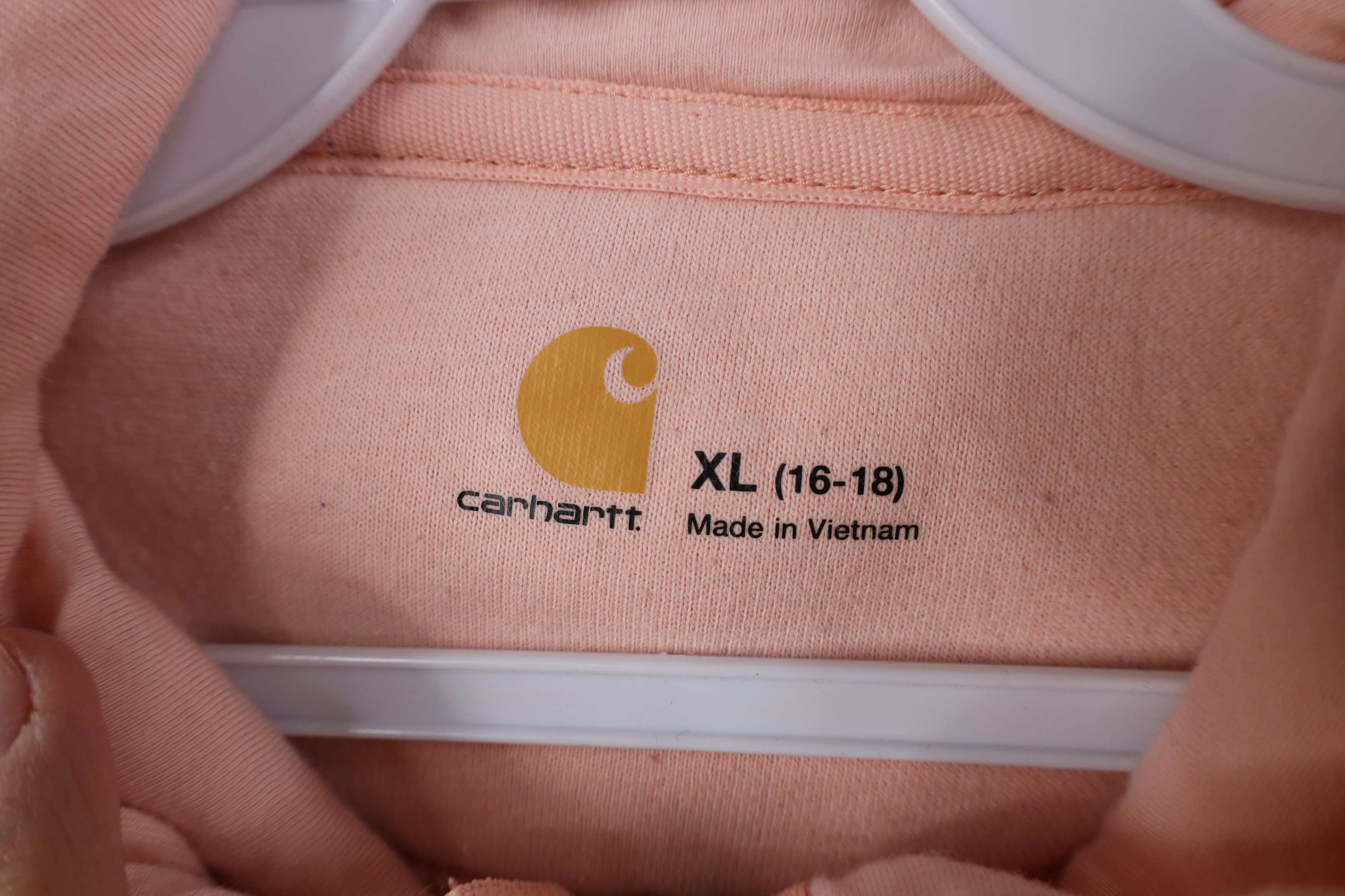 Carhartt Vintage Y2K Carhartt Spell Heavyweight Full Zip Hoodie Pink Size XL / US 12-14 / IT 48-50 - 8 Thumbnail