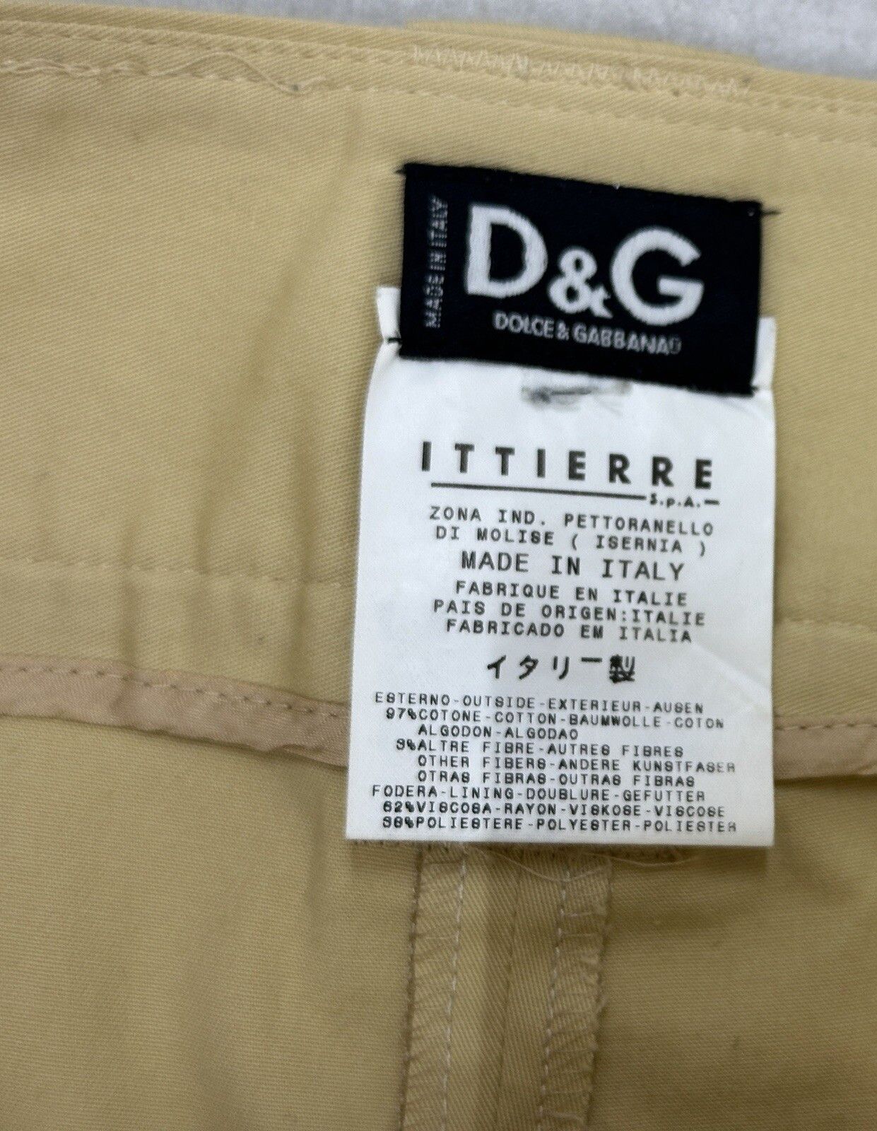 Dolce & Gabbana Dolce & Gabbana D&G Basic Chinos Cropped Pants Womens Size 28" / US 6 / IT 42 - 20 Thumbnail