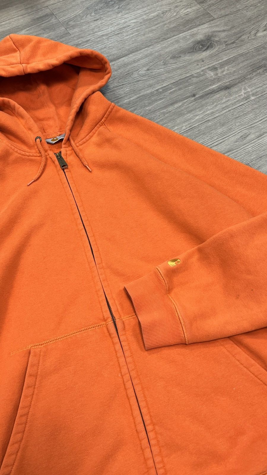Carhartt Vintage Carhartt Orange Heavyweight Zip Chase Jacket Hoodie Size US XL / EU 56 / 4 - 5 Thumbnail