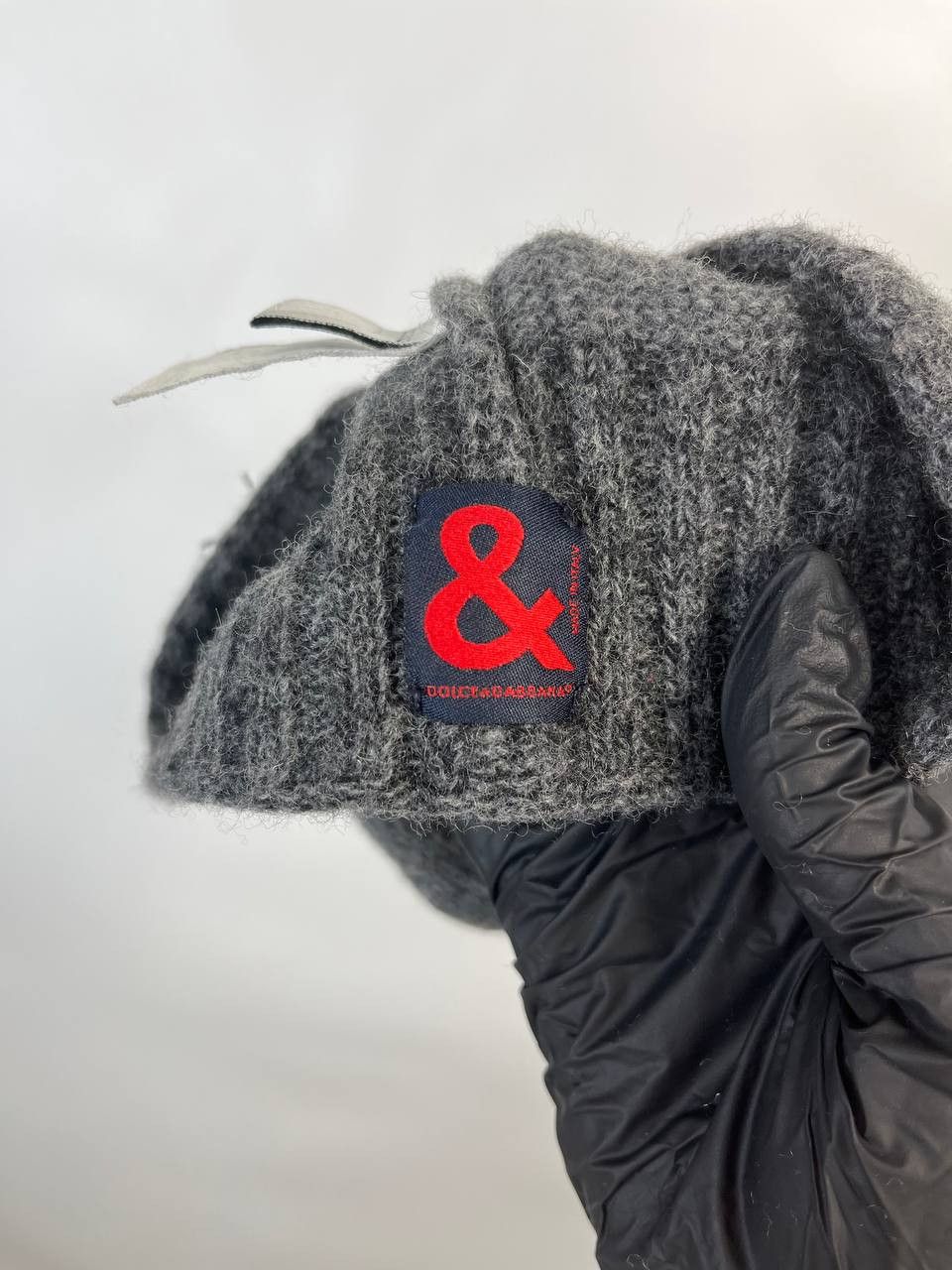 Dolce & Gabbana Dolce & Gabbana Wool Hat Gray Logo ONE SIZE Size ONE SIZE - 2 Thumbnail