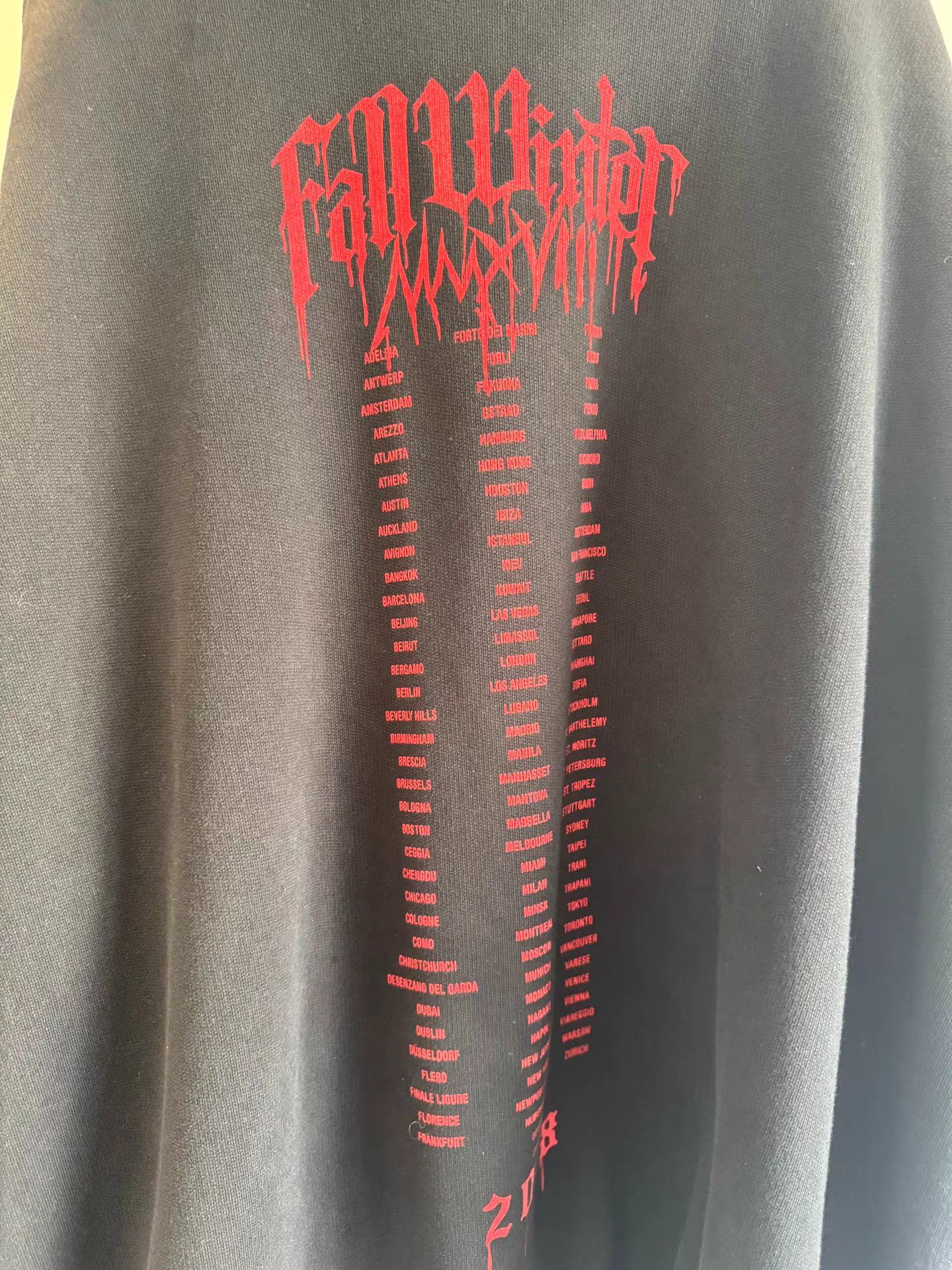 Vetements vetements 18ss Blood Drop Sanskrit Thick Sweatshirt Size US M / EU 48-50 / 2 - 4 Thumbnail