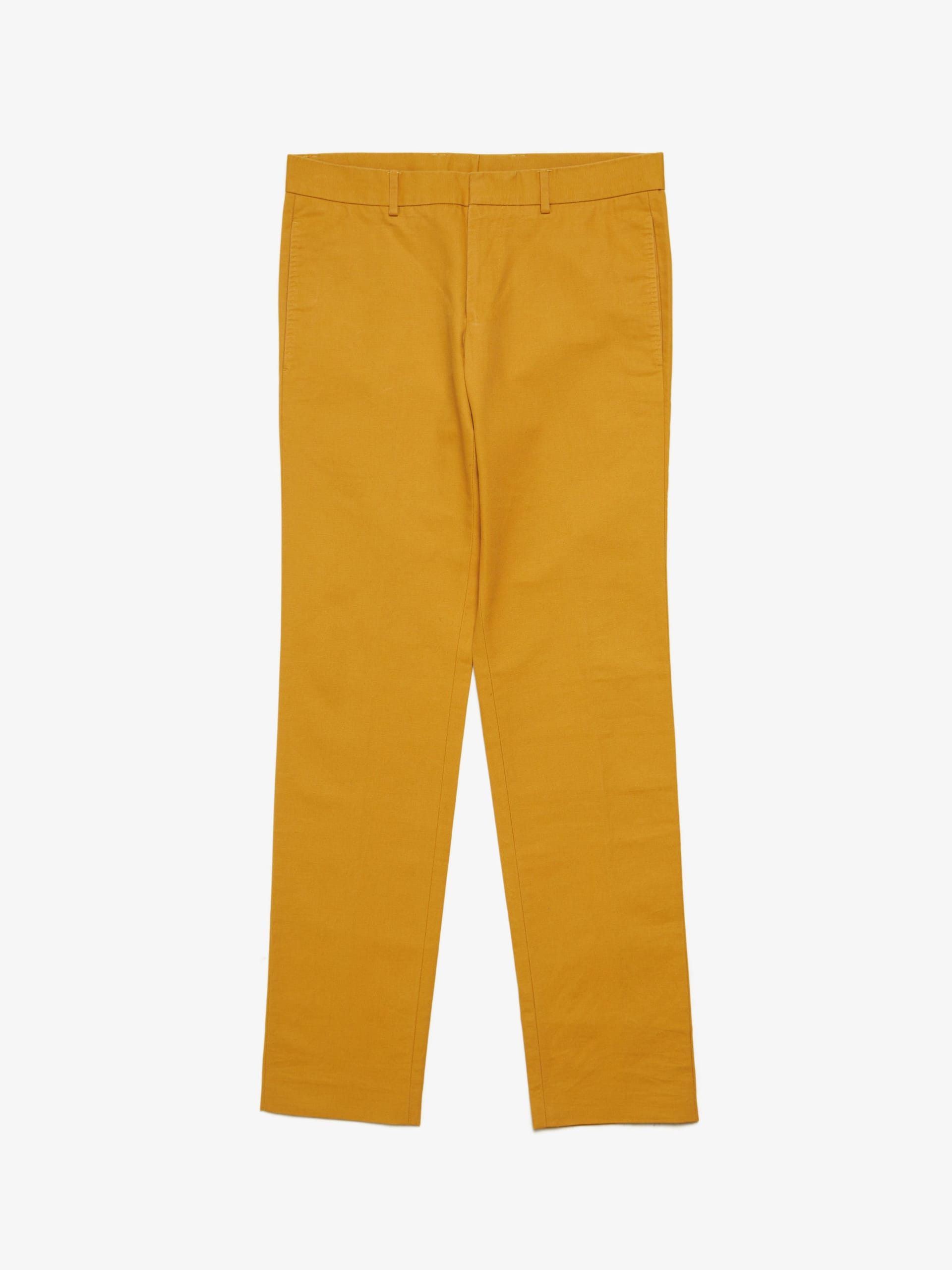 Mustard Chino Cotton Pants