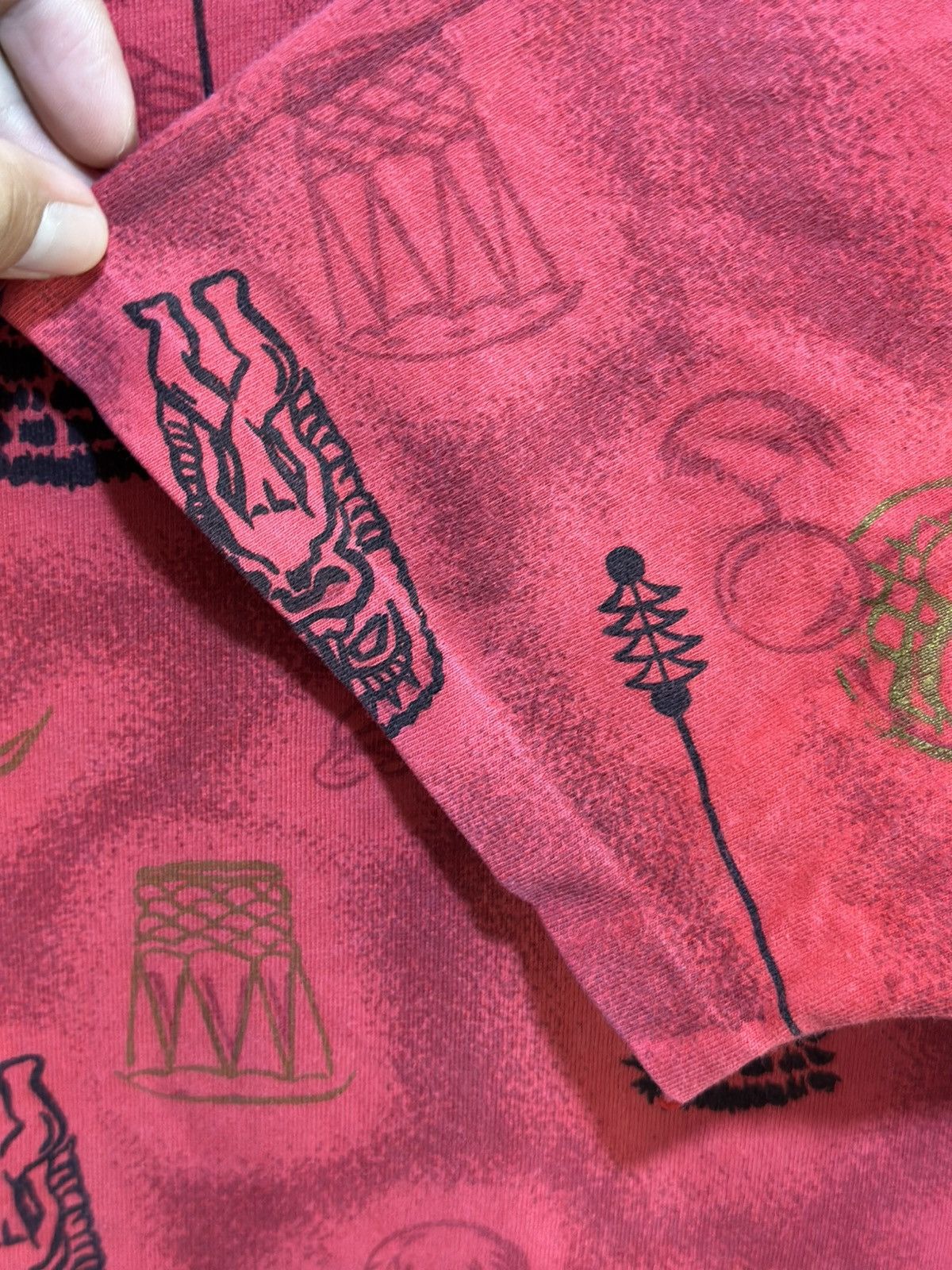 Atomic × Vintage Vintage Tiki Atomic Full Print Faded Tee Size US M / EU 48-50 / 2 - 5 Thumbnail