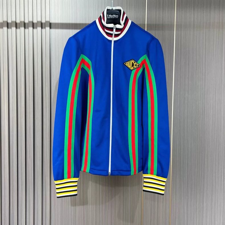 Gucci Gucci Red Green Striped Zipper Jacket Size S- DMC Size US S / EU 44-46 / 1 - 1 Thumbnail
