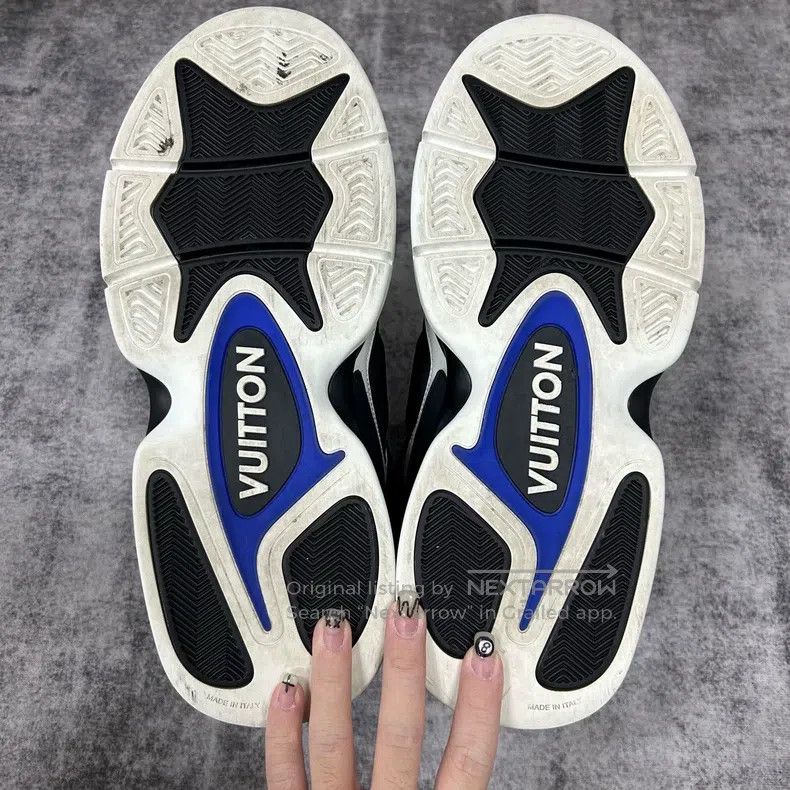 Louis Vuitton Louis Vuitton Trainer Black Basketball Shoes Size US 6 / IT 36 - 7 Thumbnail