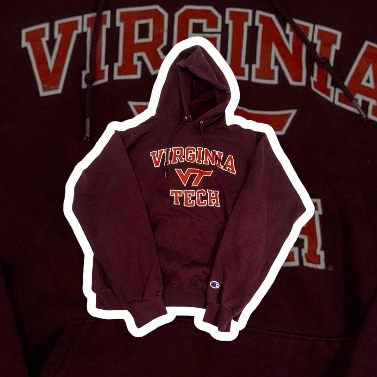 Champion Virginia Tech Champion Hoodie Sweatshirt Medium Size US M / EU 48-50 / 2 - 1 Thumbnail