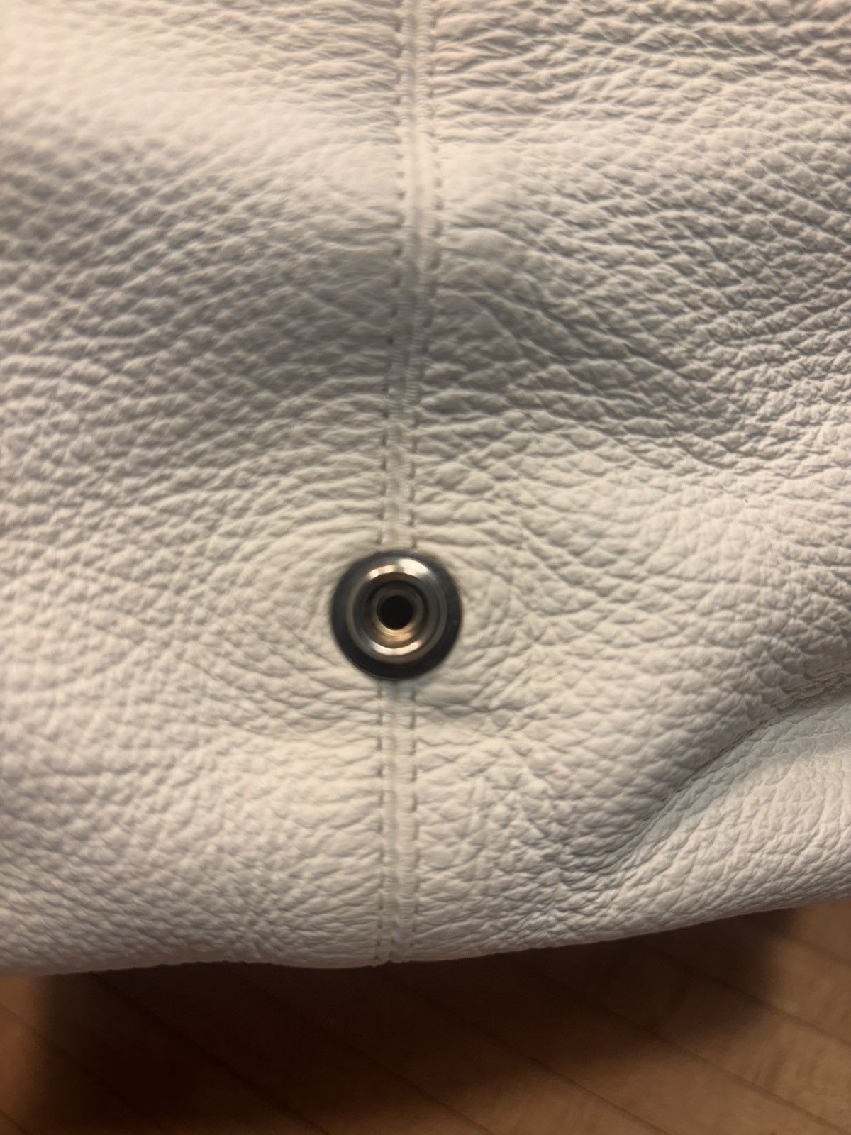Chrome Hearts Chrome Hearts White Leather Monica Bag With Silver Cross Size ONE SIZE - 11 Thumbnail