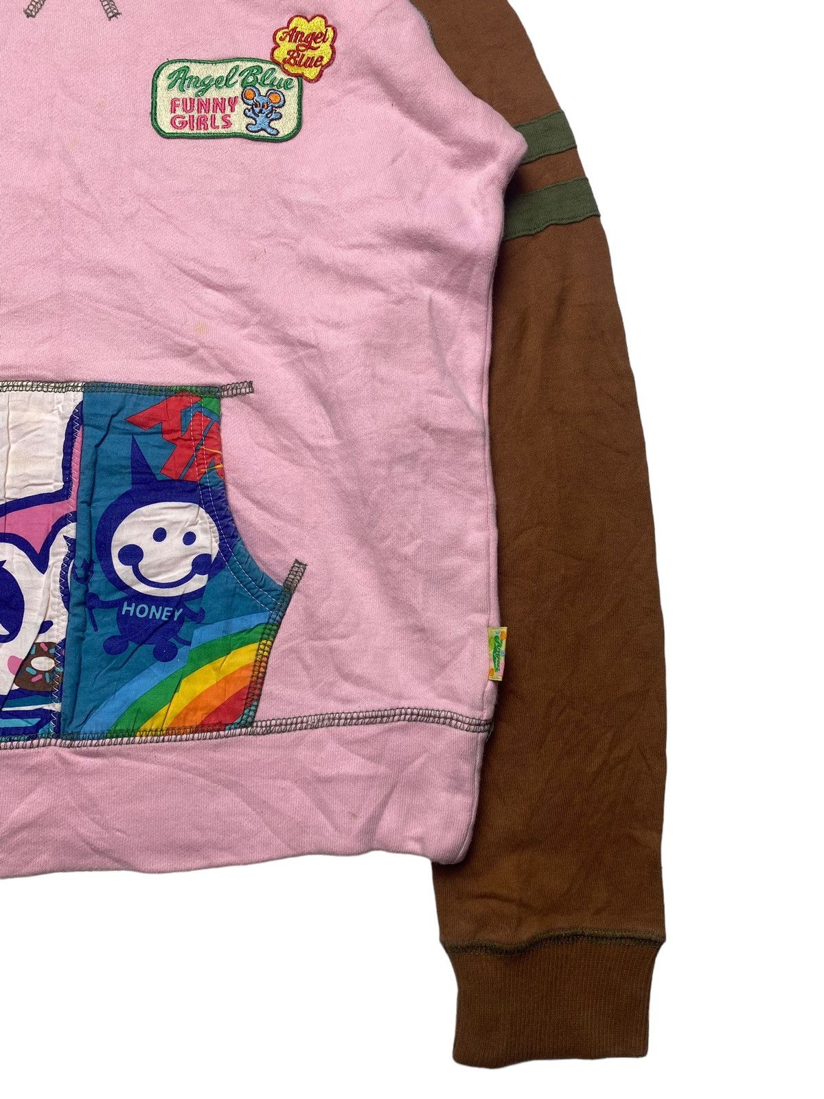 Angel Blue 2000s Angel Blue - Patchwork Pocket Sweatshirt Size US M / EU 48-50 / 2 - 4 Thumbnail