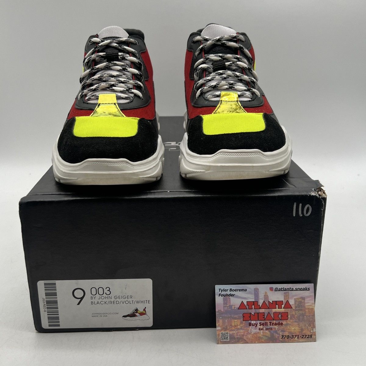 John Geiger John Geiger 003 Black red lime Size US 9 / EU 42 - 2 Thumbnail