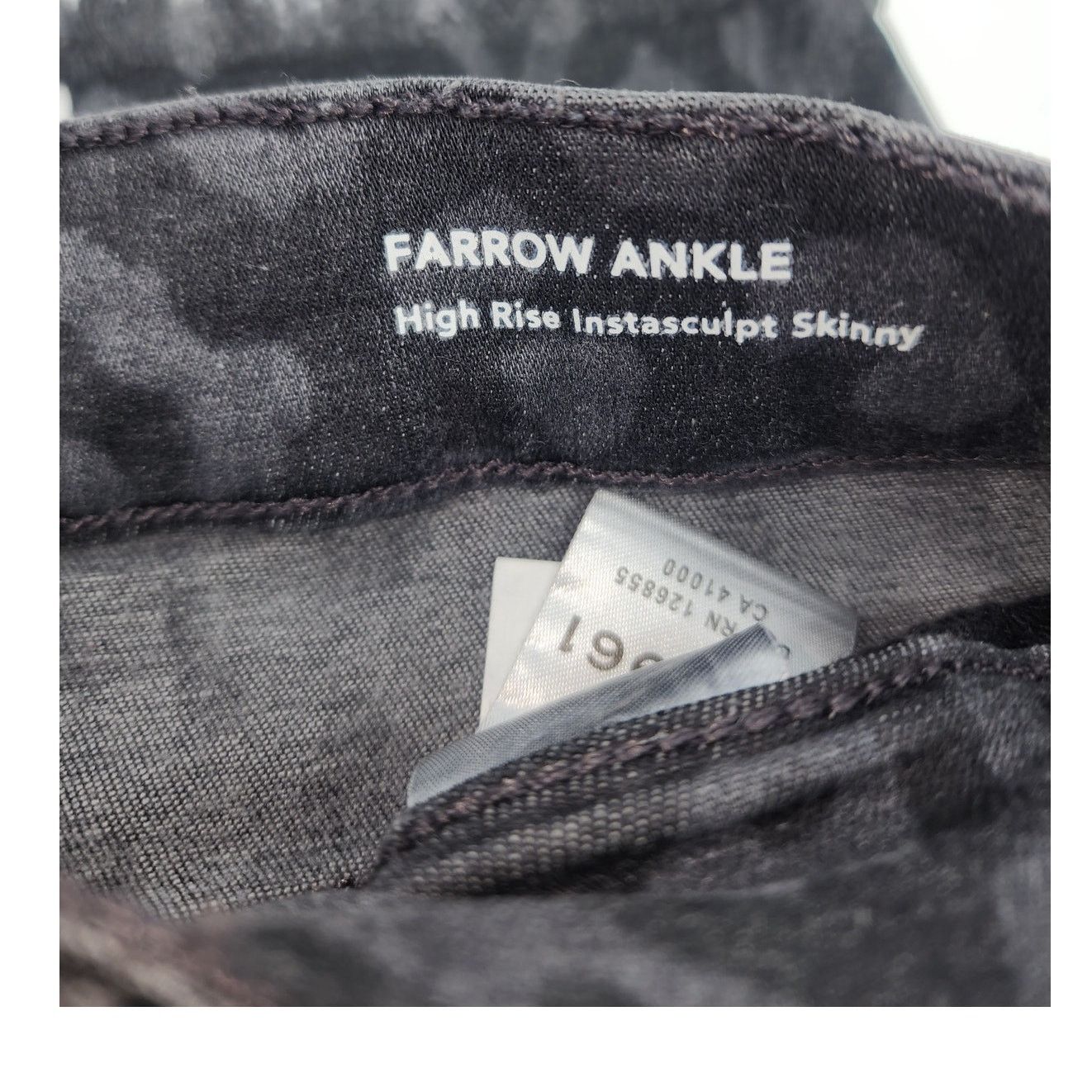 DL1961 DL1961 Farrow Ankle Jeans Black Leopard Print Women's Sz 26 Size 26" / US 2 / IT 38 - 6 Thumbnail