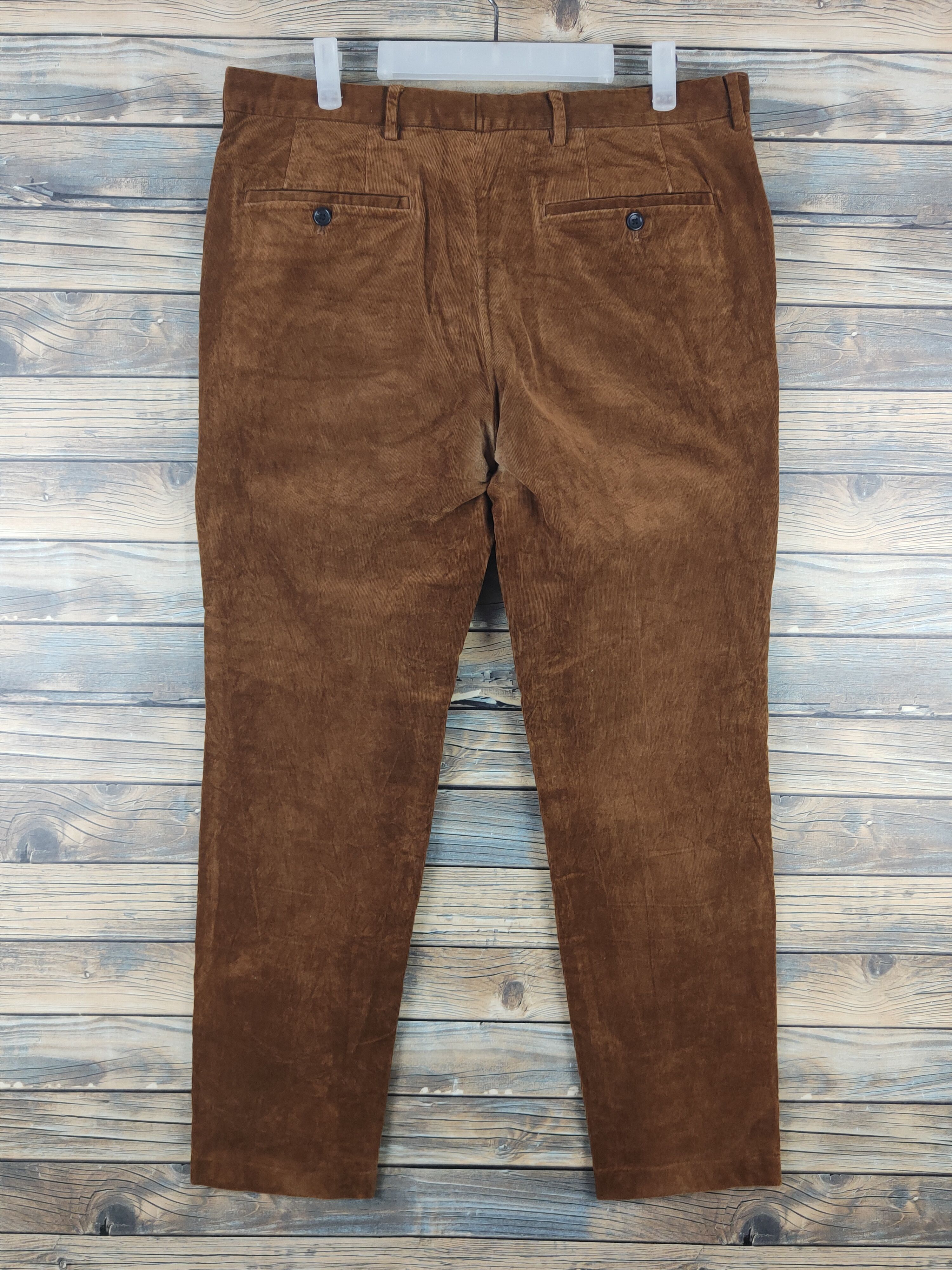 GU DL Gu Brown Multipocket Corduroy Pants #46-275T Size US 35 - 7 Thumbnail