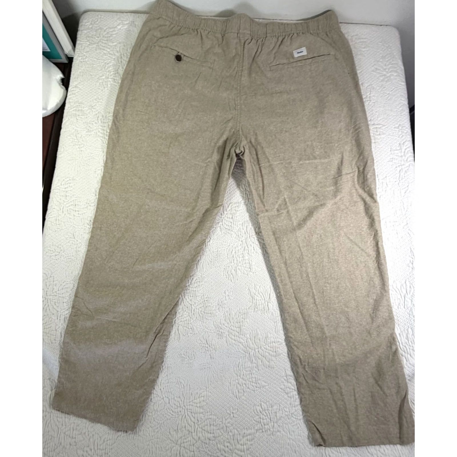 Katin Katin Beachcomber Surf Pant Men's XXL Linen Blend Classic Crop Taper Tan Size US 39 - 2 Thumbnail