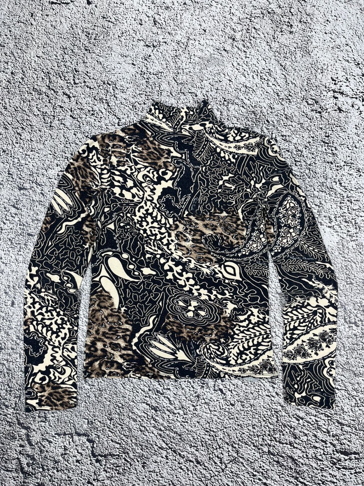 Japanese Brand Vintage Leopard Abstract Animal Cavalli Style top size M Size M / US 6-8 / IT 42-44 - 8 Thumbnail