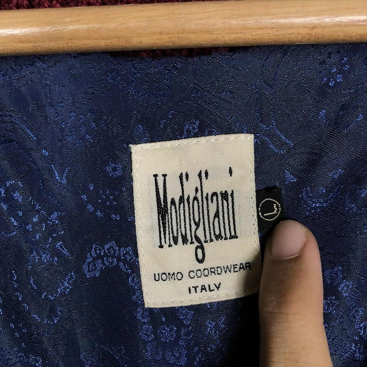 Japanese Brand 🔥VINTAGE CARDIGAN BOMBER JACKET MODIGLIANI ITALY Size US L / EU 52-54 / 3 - 19 Thumbnail