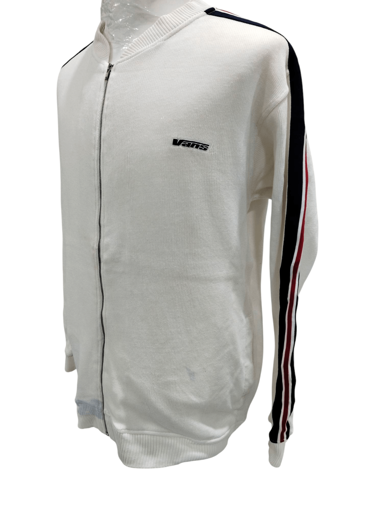 Vans × Vintage Vintage Vans Side Stripe Embroidery Logo Zipper Sweatshirt Size US L / EU 52-54 / 3 - 2 Thumbnail