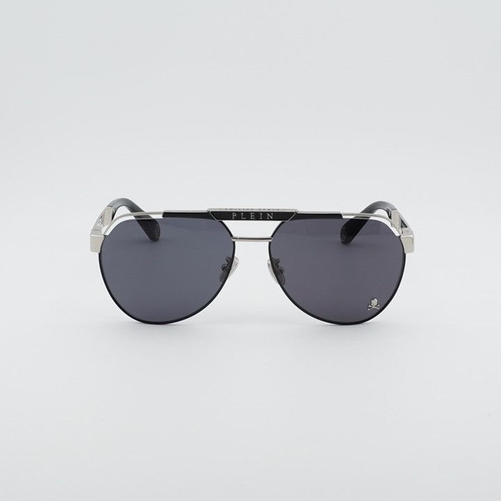 Philipp Plein Philipp Plein SPP073M 0583 Sunglasses Palladium Aviator Fram Size ONE SIZE - 7 Thumbnail