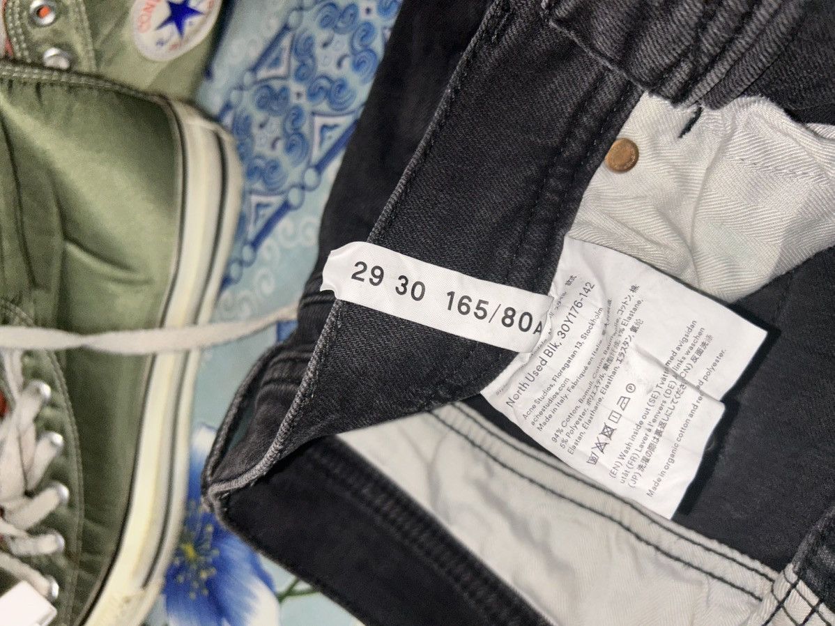 Acne Studios North Used Black Slim Fit Jeans Size US 30 / EU 46 - 7 Thumbnail
