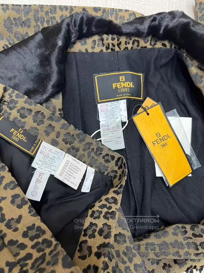 Fendi Fendi Antique Plum Leopard Print Set Size M / US 6-8 / IT 42-44 - 4 Thumbnail