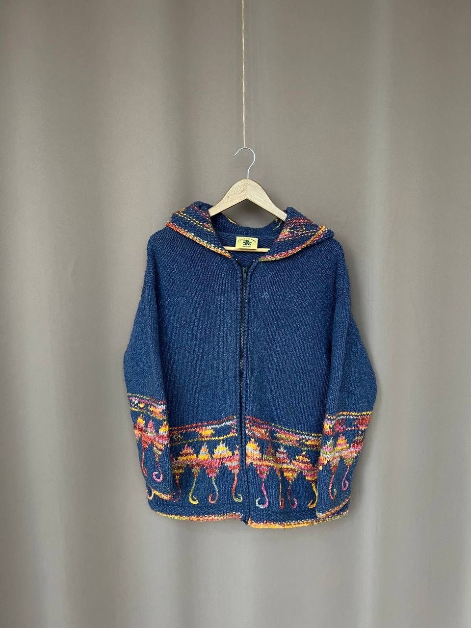 Other Pachamama Wool Handknit Cardigan Sweater Womens Size XL Size XL / US 12-14 / IT 48-50 - 1 Thumbnail