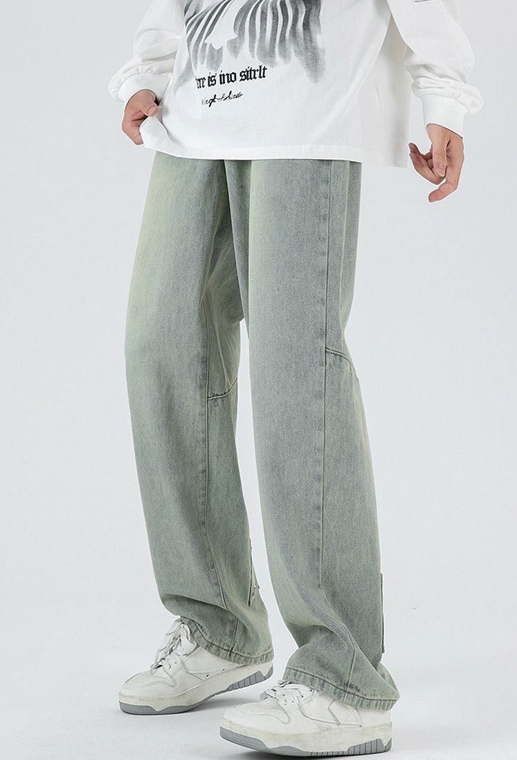 Japanese Brand × Jean Casual washed distressed loose straight jeans Size US 32 / EU 48 - 2 Thumbnail