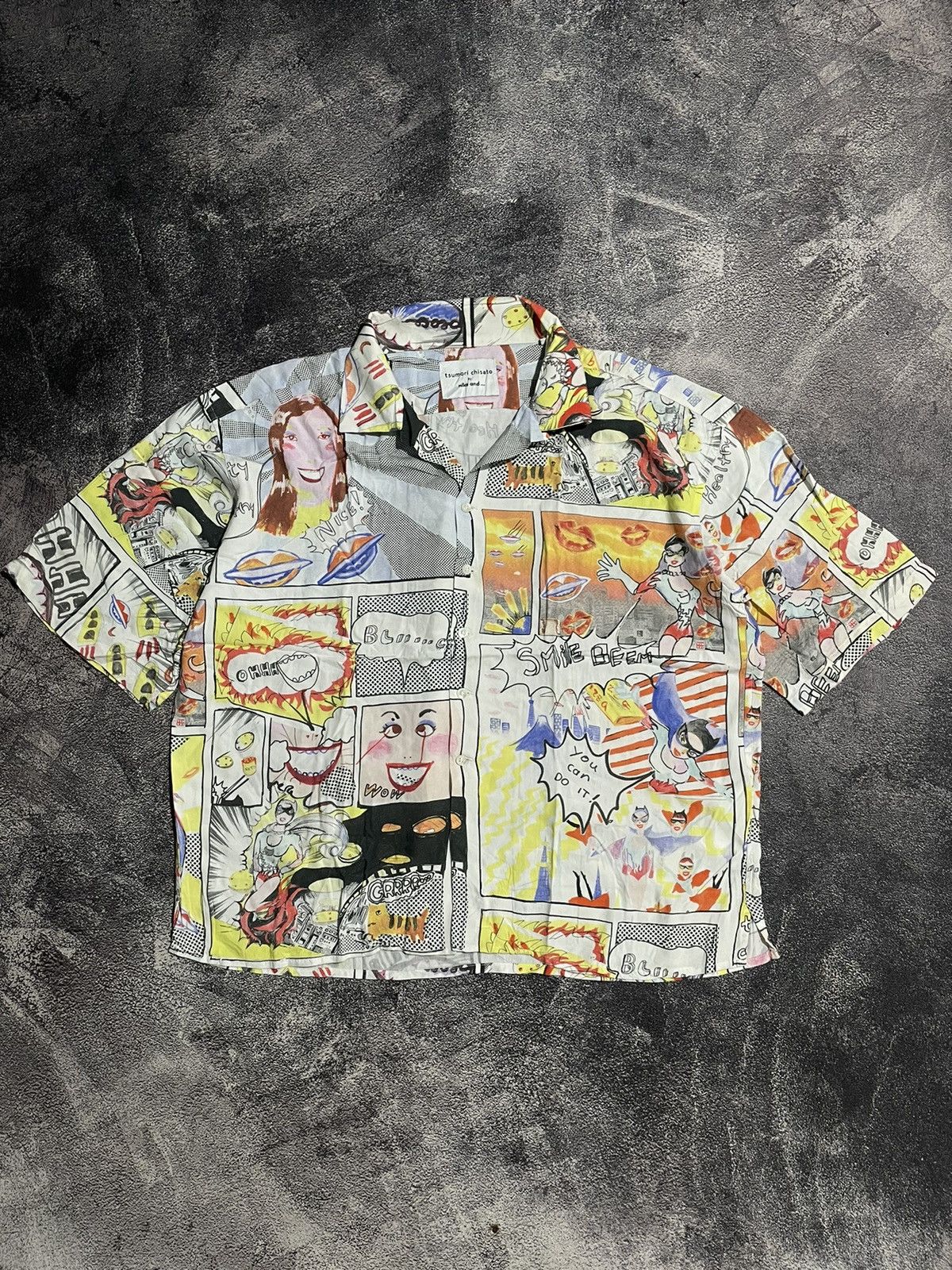 Tsumori Chisato Tsumori Chisato x Niko And Open Collar Comic Pattern Size US L / EU 52-54 / 3 - 2 Thumbnail