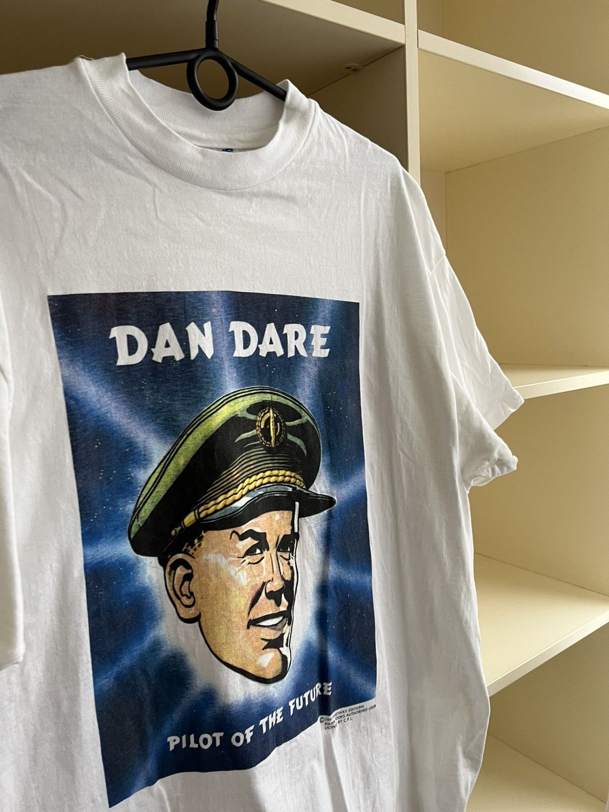 Vintage Rare Vintage 1993 Dan Dare Comic T-Shirt Pilot of the Future Size US XL / EU 56 / 4 - 9 Thumbnail