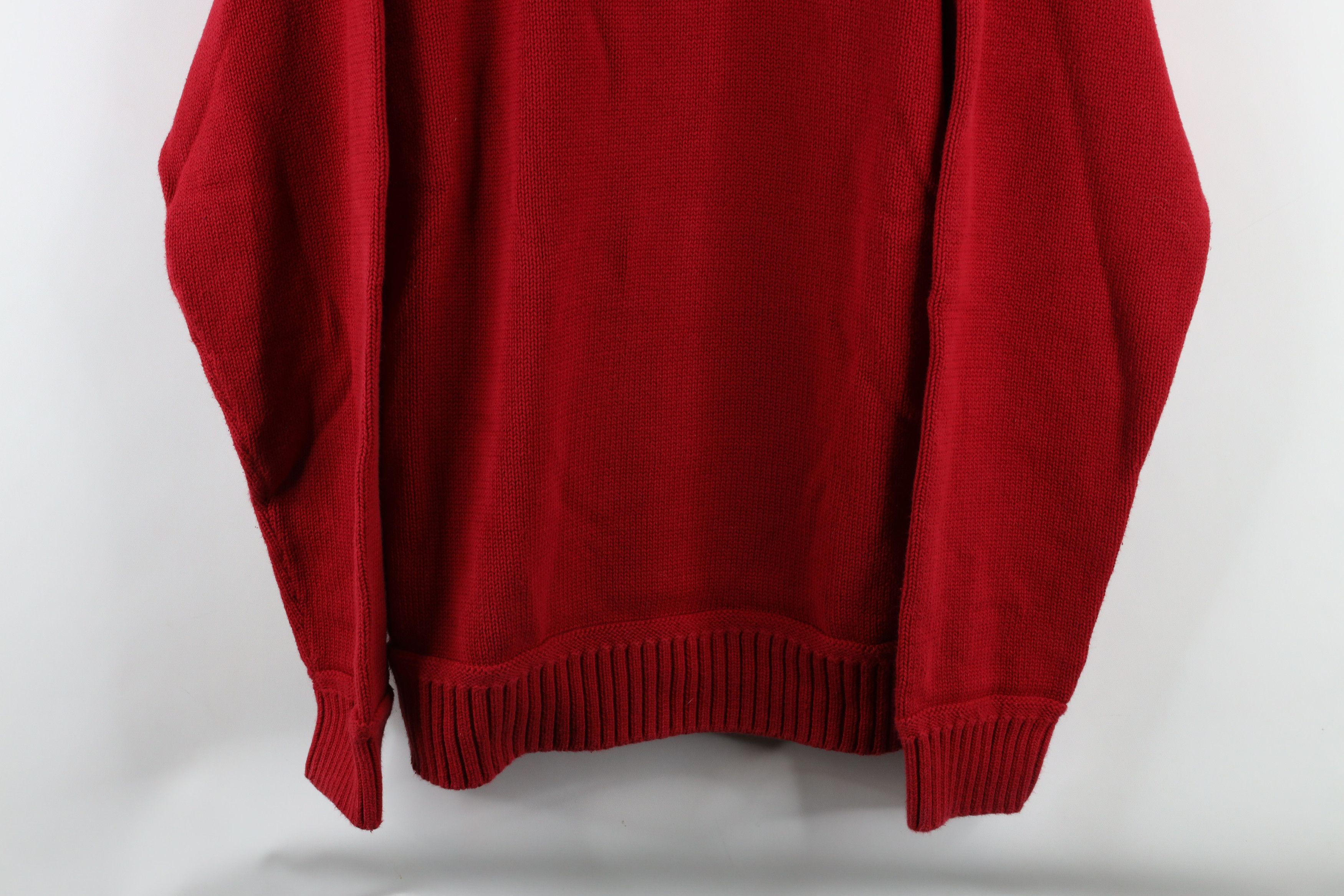 Tommy Hilfiger × Vintage Vintage 90s Tommy Hilfiger Heavyweight Cotton Knit Sweater Size US XL / EU 56 / 4 - 3 Thumbnail