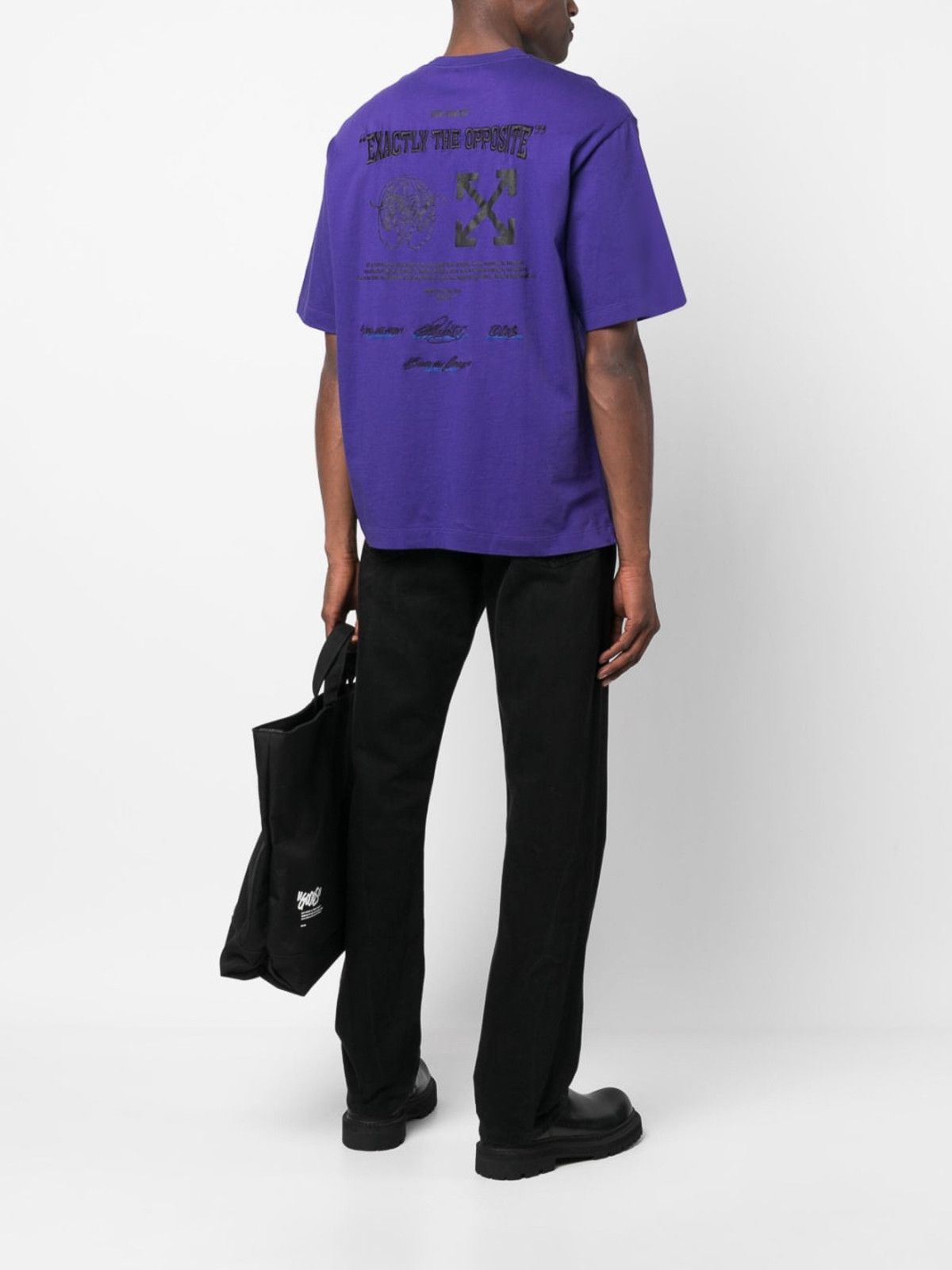 Off-White o1gr1nt1124 Exact Opp Over Skate S/S T-Shirt in Purple Size US S / EU 44-46 / 1 - 5 Thumbnail