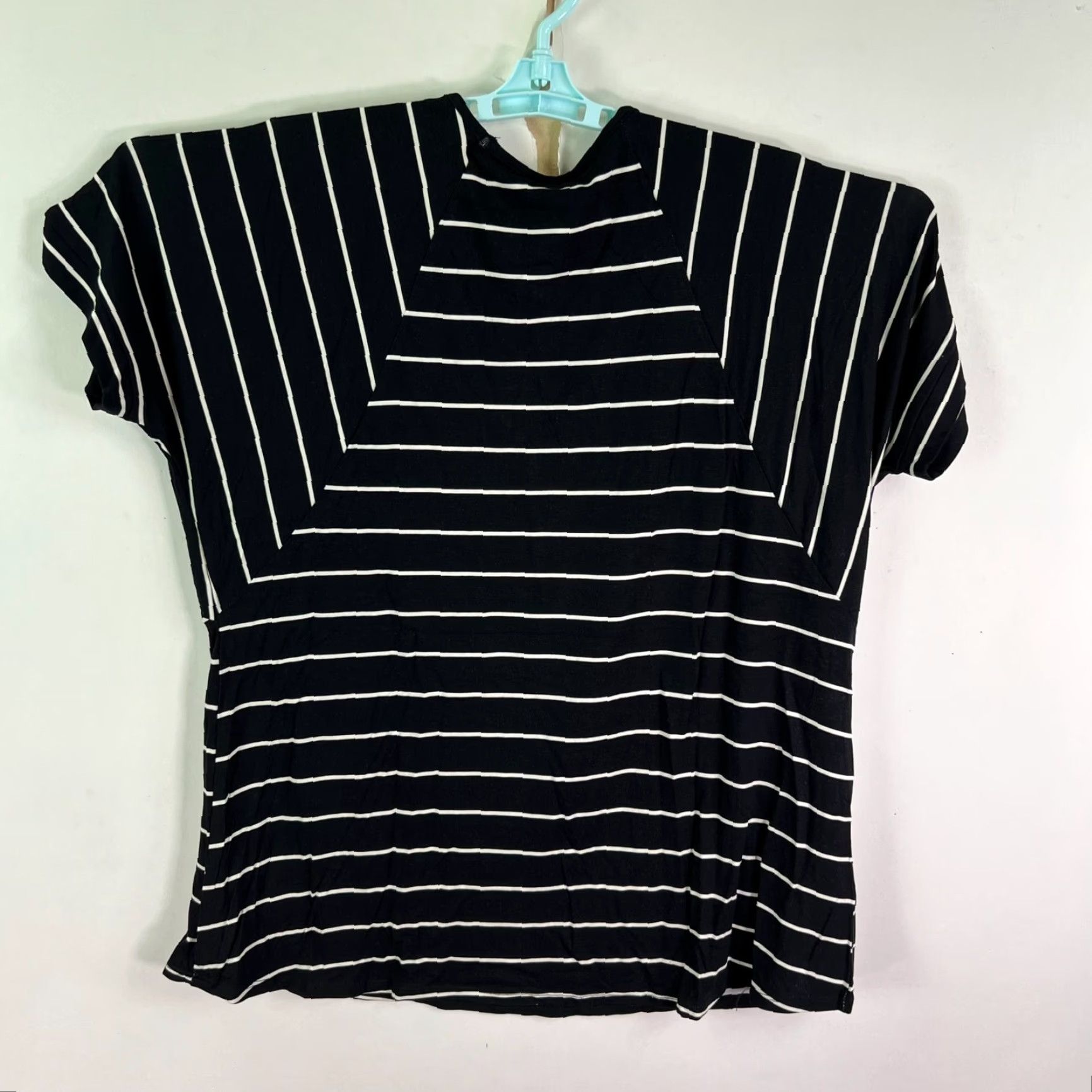 Vintage AGNES & DORA T-Shirt Relaxed Striped Black Flower Tunic Womens M Adult Regular Size Black NWT Size M / US 6-8 / IT 42-44 - 7 Thumbnail