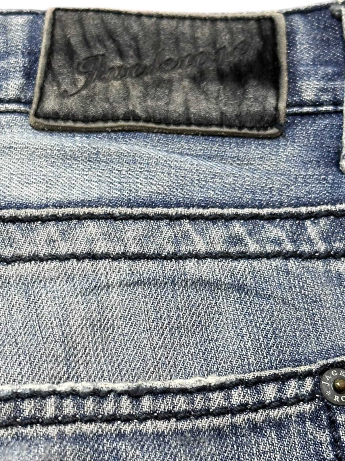 JACKROSE Vintage Jackrose Flare Faded Ripped Distressed Denim Size US 34 / EU 50 - 8 Thumbnail