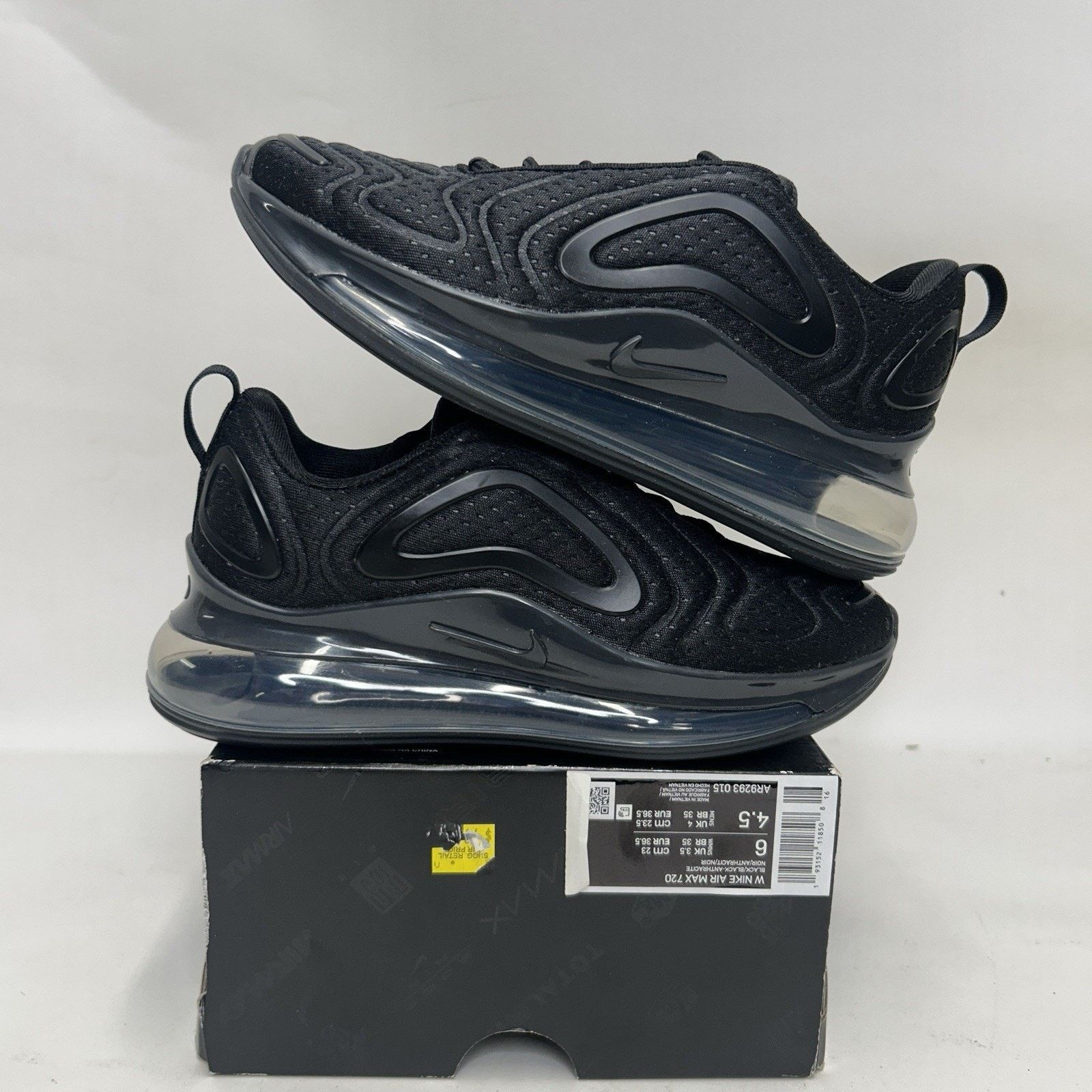 Nike Nike Air Max 720 WMNS “Triple Black/Anthracite” AR9293-015 Size US 6 / IT 36 - 1 Thumbnail