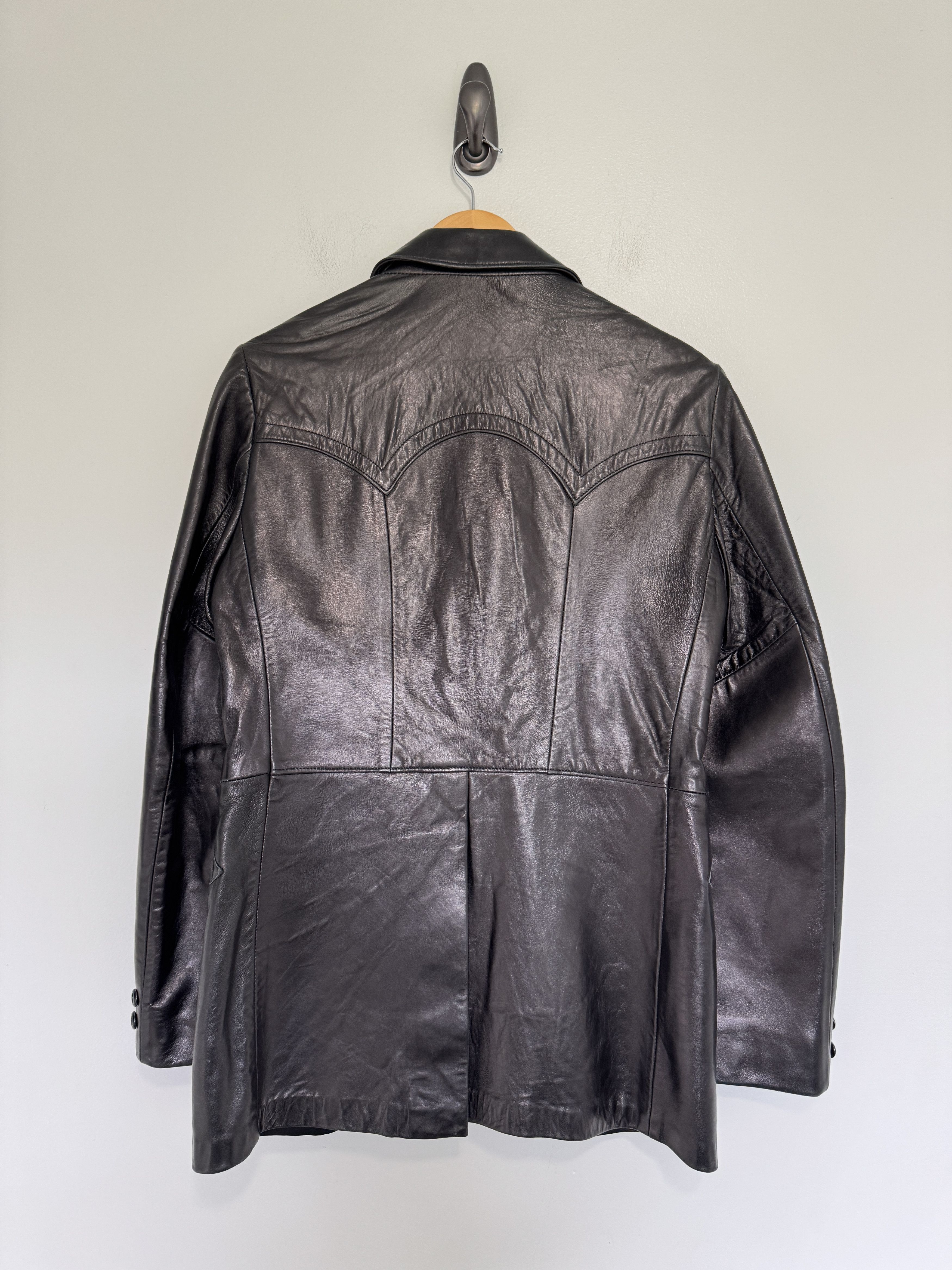 Robert Lewis × Vintage Vintage Western Cowboy Kenny Rogers Lambskin Leather Blazer Size US M / EU 48-50 / 2 - 4 Thumbnail