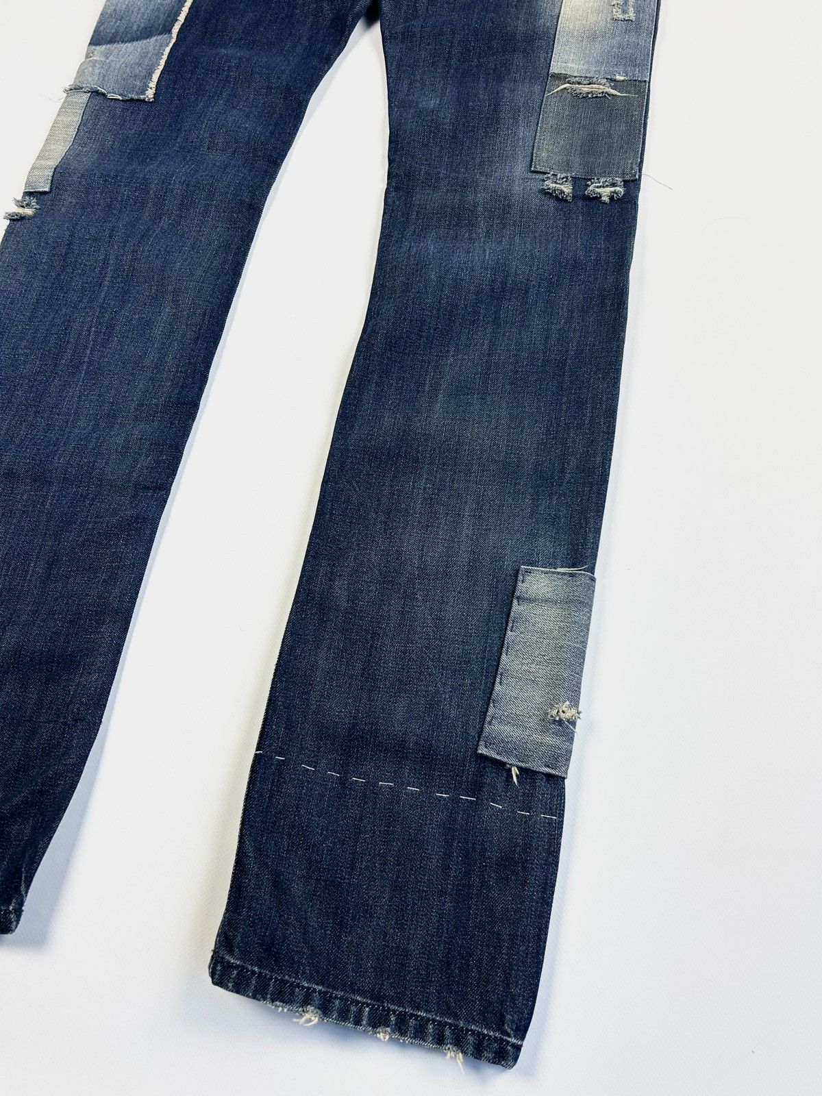 Diesel × Dolce & Gabbana × Jean Paul Gaultier Y2k jeans Diesel patchwork rare denim pants Size US 32 / EU 48 - 8 Thumbnail