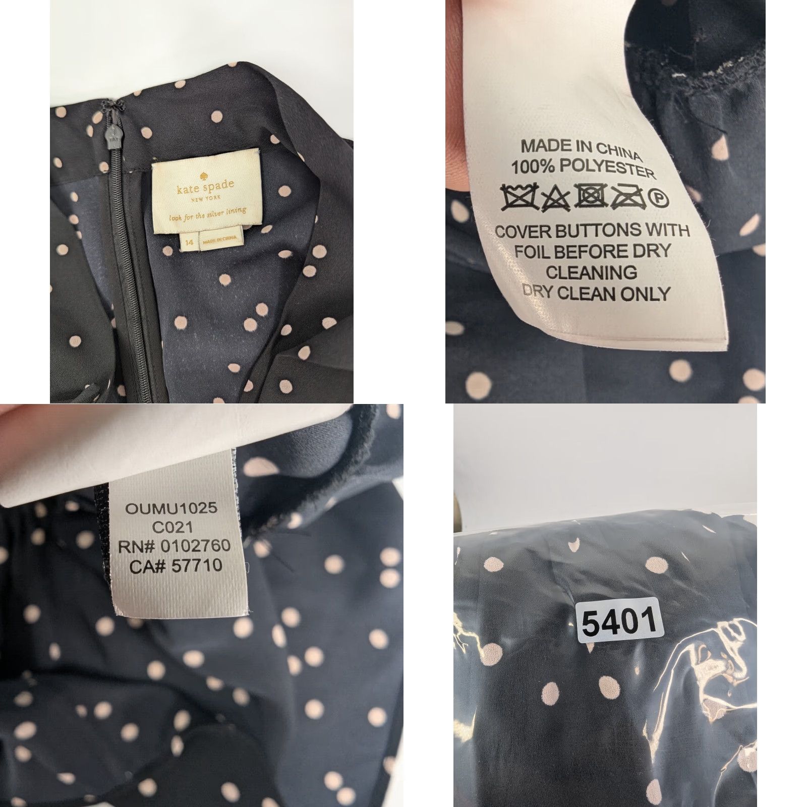 Vintage kate spade new york Shirt Dress Size XL / US 12-14 / IT 48-50 - 8 Thumbnail