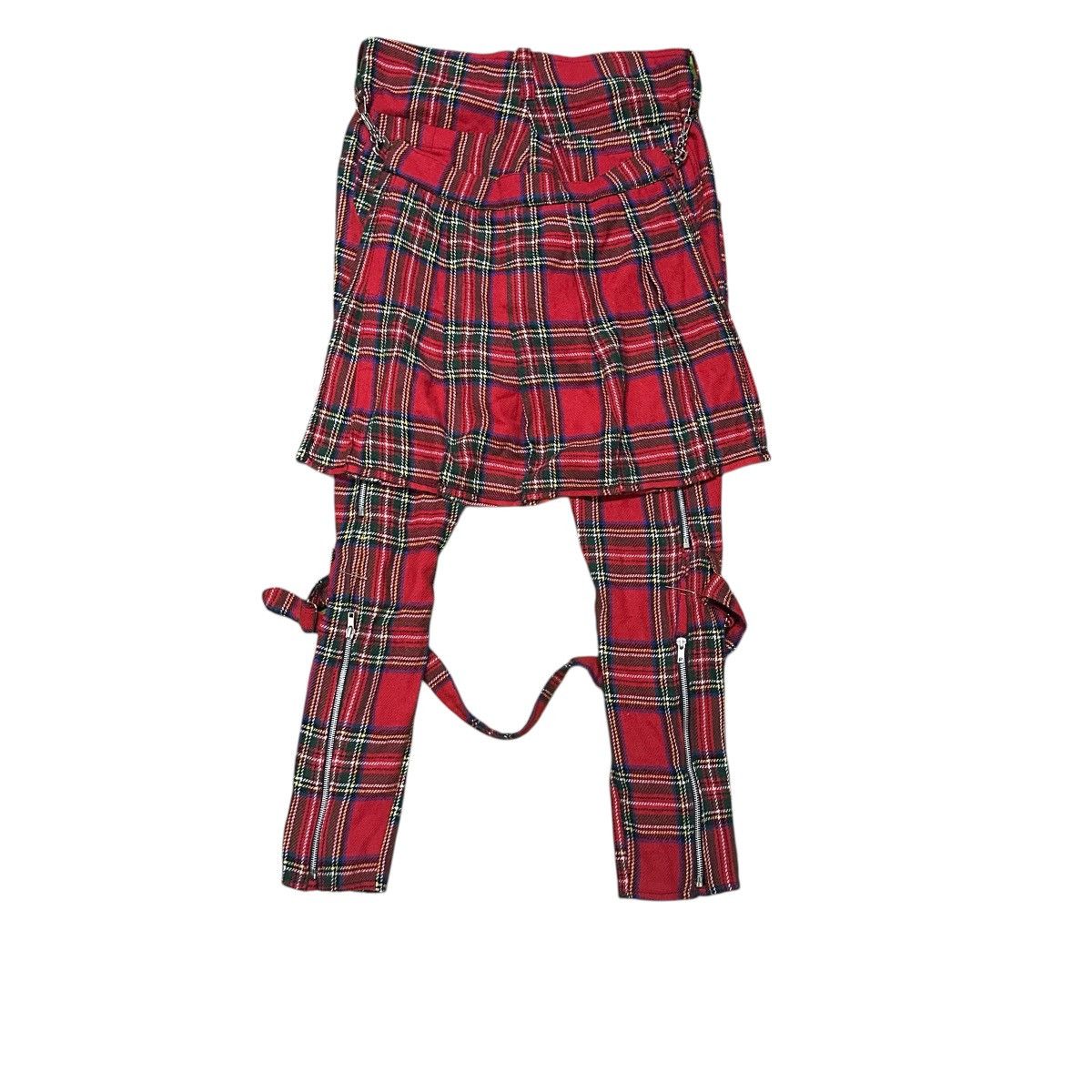 Seditionaries Sedittionaries punk red tartan bondage pants / made england Size US 33 - 2 Thumbnail
