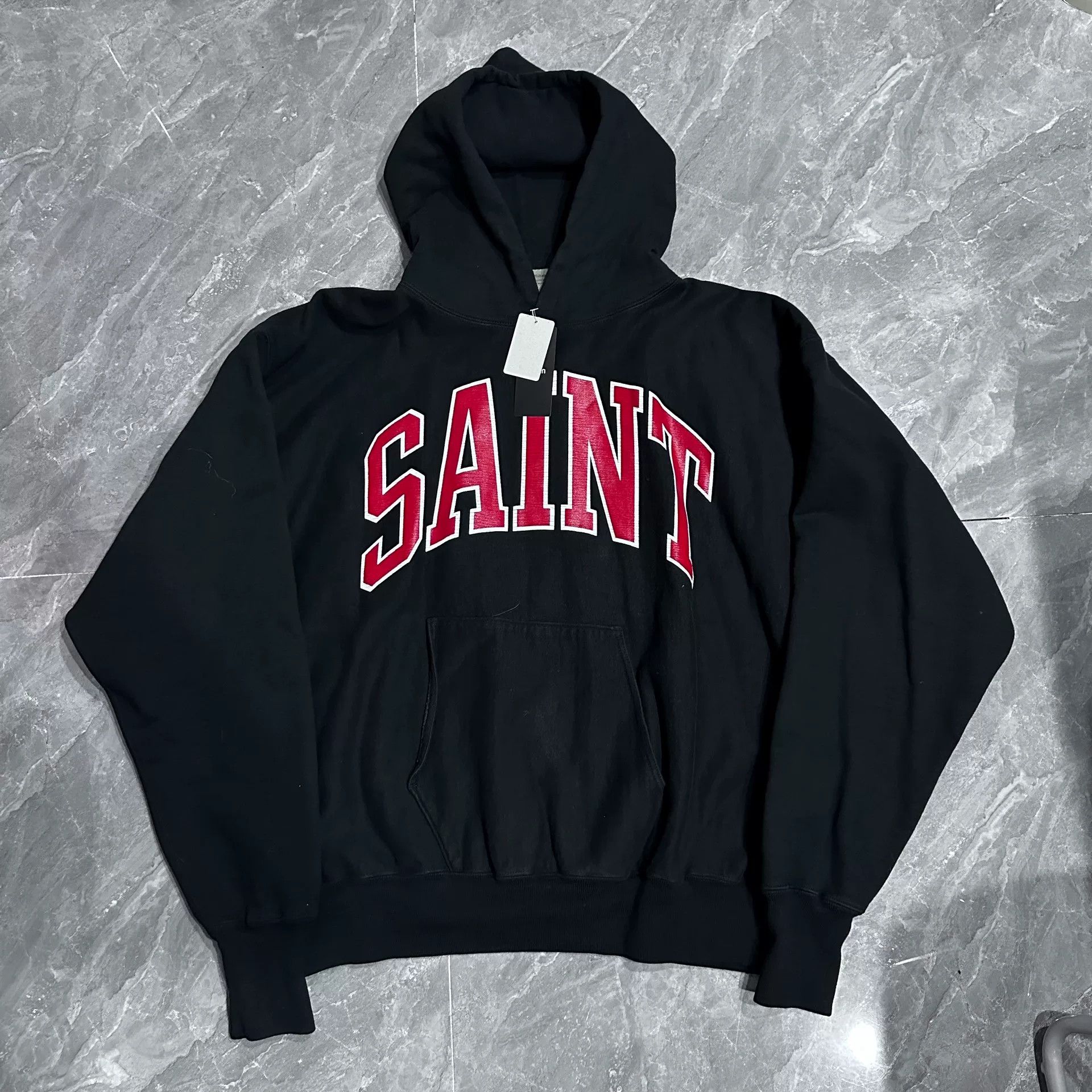Saint Michael Saint Michael Black Red Printed Hoodie Size US XL / EU 56 / 4 - 1 Thumbnail