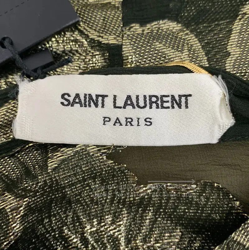 Saint Laurent Paris YSL Dark Green Silk Women's Dress . Size XS / US 0-2 / IT 36-38 - 5 Thumbnail