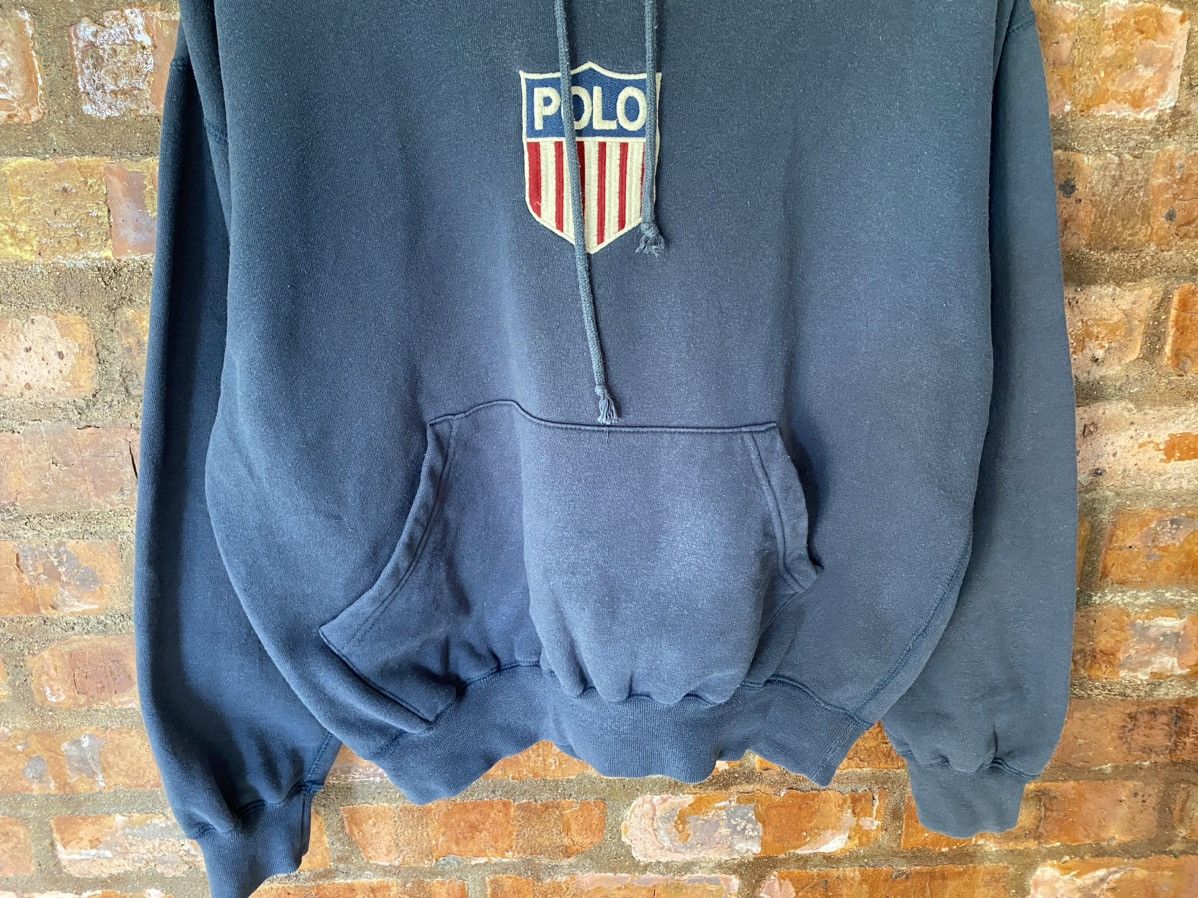 Polo Ralph Lauren 1990s Polo K swiss hoodie Size US M / EU 48-50 / 2 - 4 Thumbnail
