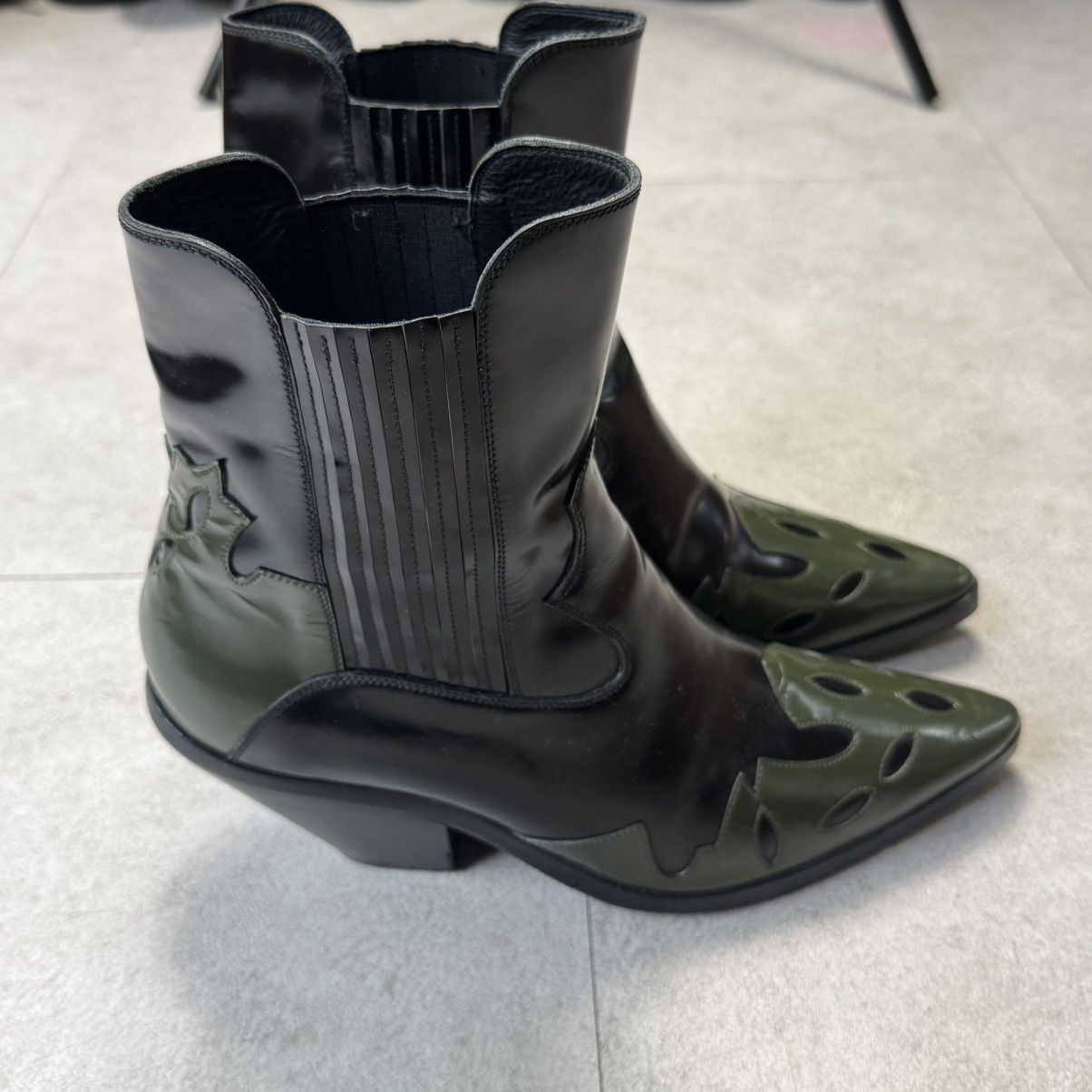 Enfants Riches Deprimes ERD FW20 Midnight Cowboy Western Leather Boots Size US 7.5 / EU 40-41 - 4 Thumbnail