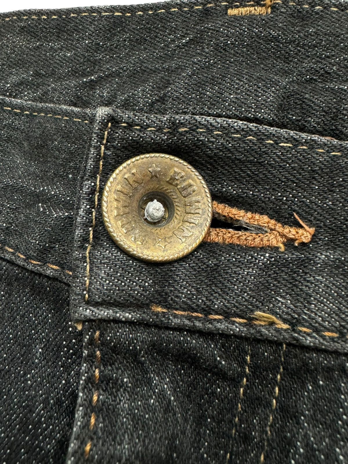 Edwin Vintage EDWIN XV Exclusive Black Denim Jeans Size US 35 - 8 Thumbnail