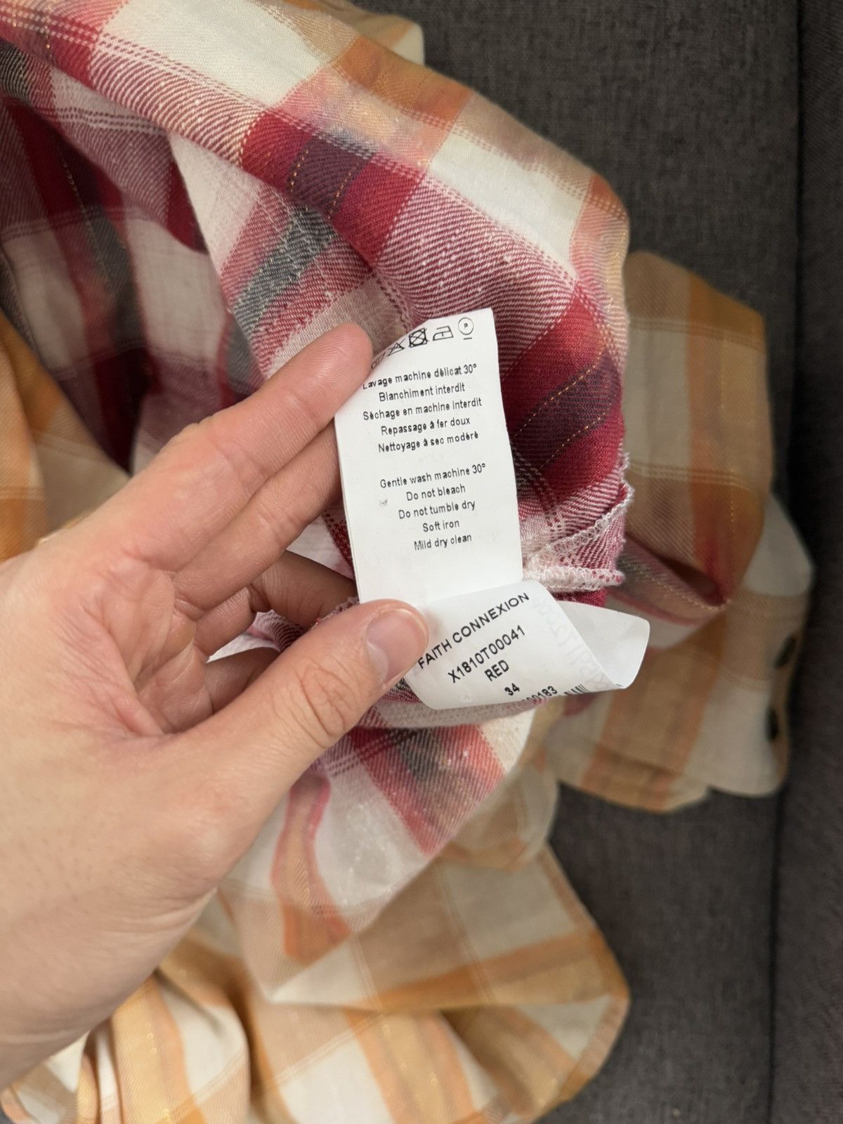 Faith Connexion Faith connexion oversized bleached plaid shirt Size US M / EU 48-50 / 2 - 5 Thumbnail