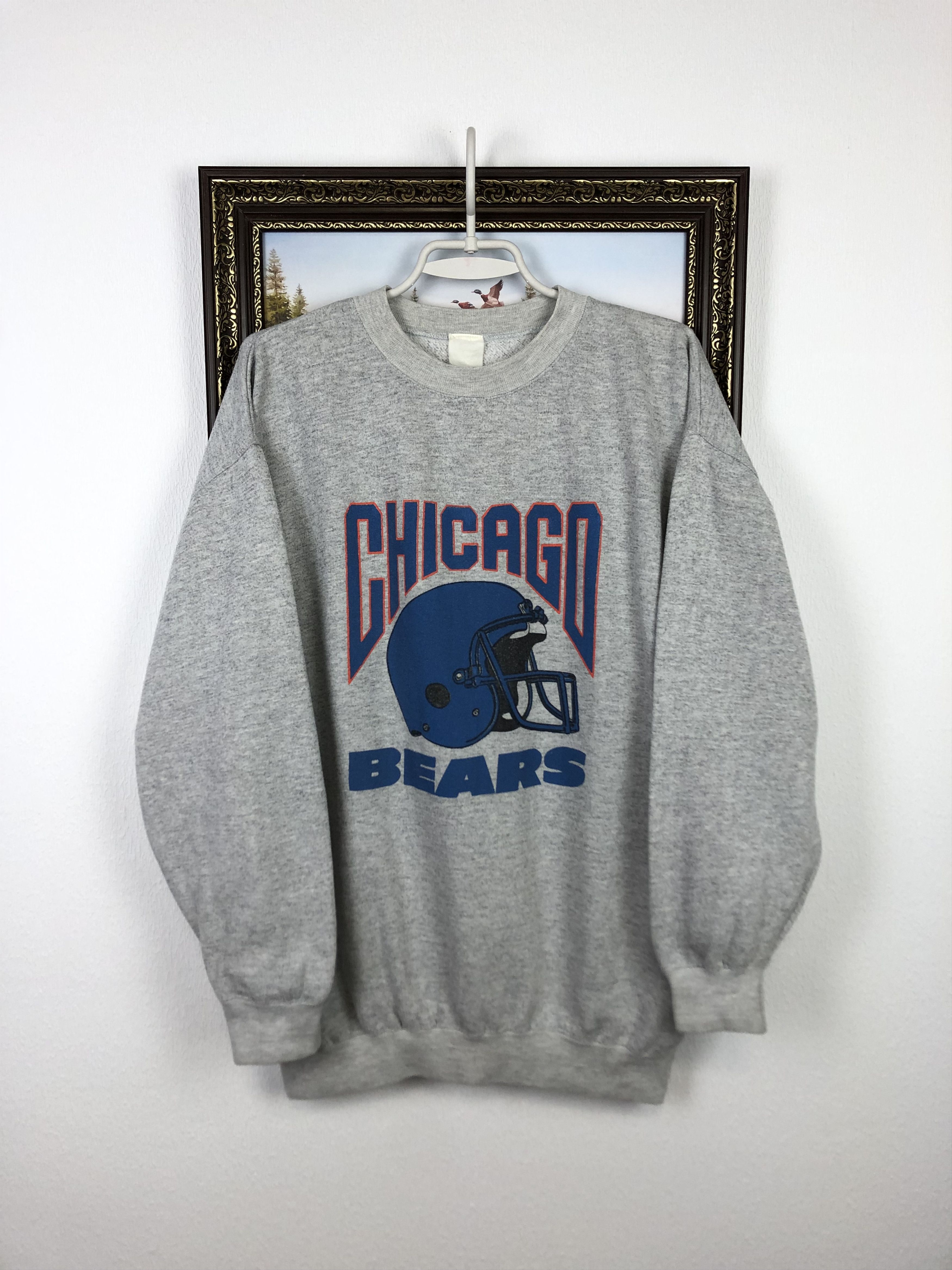 NHL Vintage 90's Chicago Bears NHL Sweatshirt Rare Crewneck Logo Size US L / EU 52-54 / 3 - 1 Thumbnail