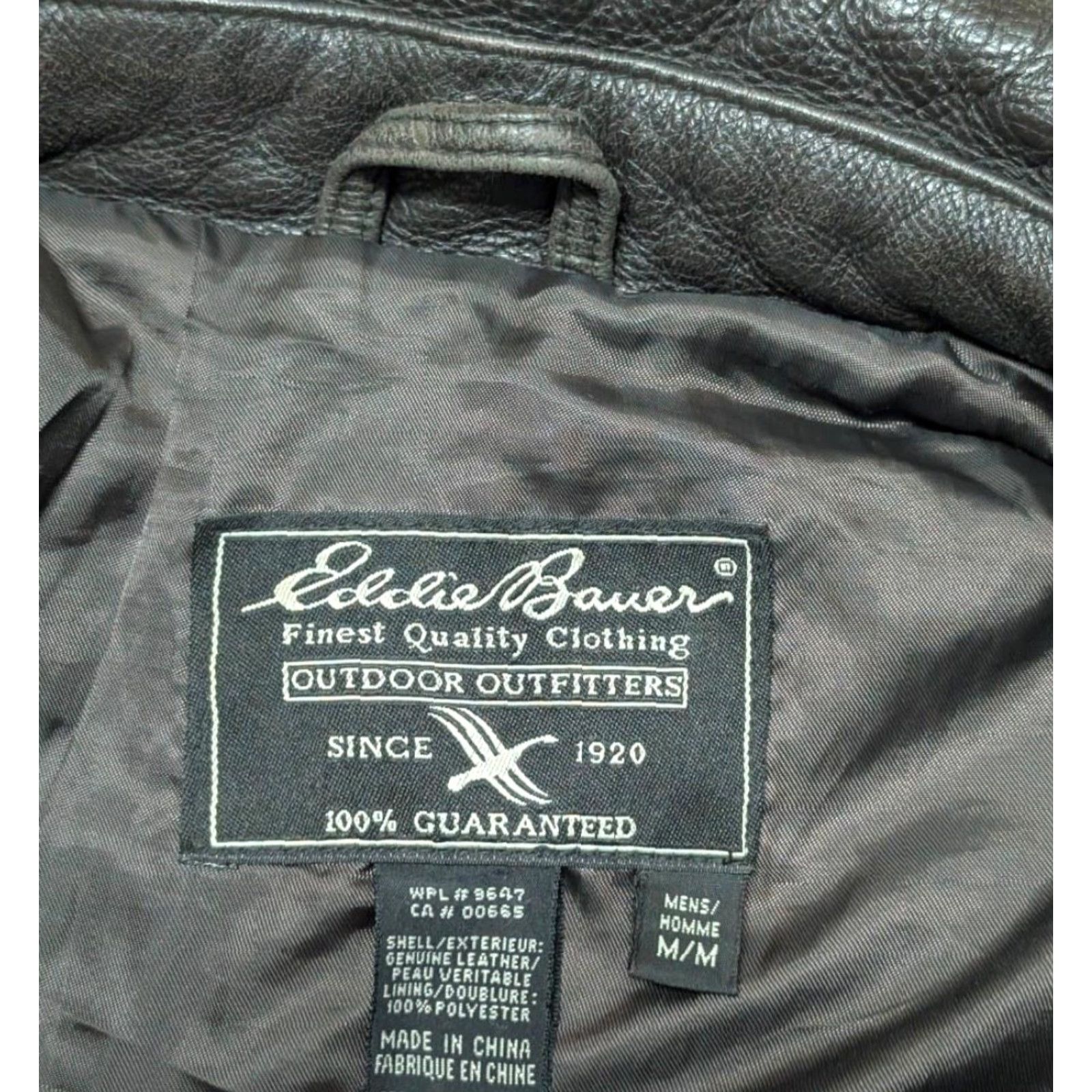 Eddie Bauer VINTAGE Eddie Bauer Leather Jacket Bomber Men M brown 42-44 1990s biker motorcycle casual Size US M / EU 48-50 / 2 - 4 Thumbnail