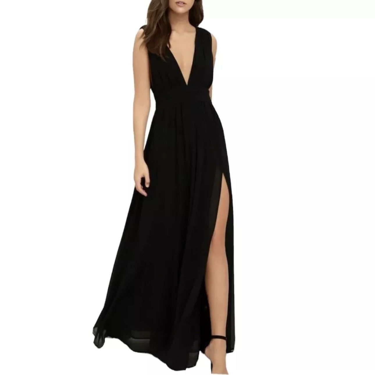 heavenly hues black maxi dress Heavenly Mesh Maxi Gown (Black) [PRE-ORDER] – Southern Alternative main image 0