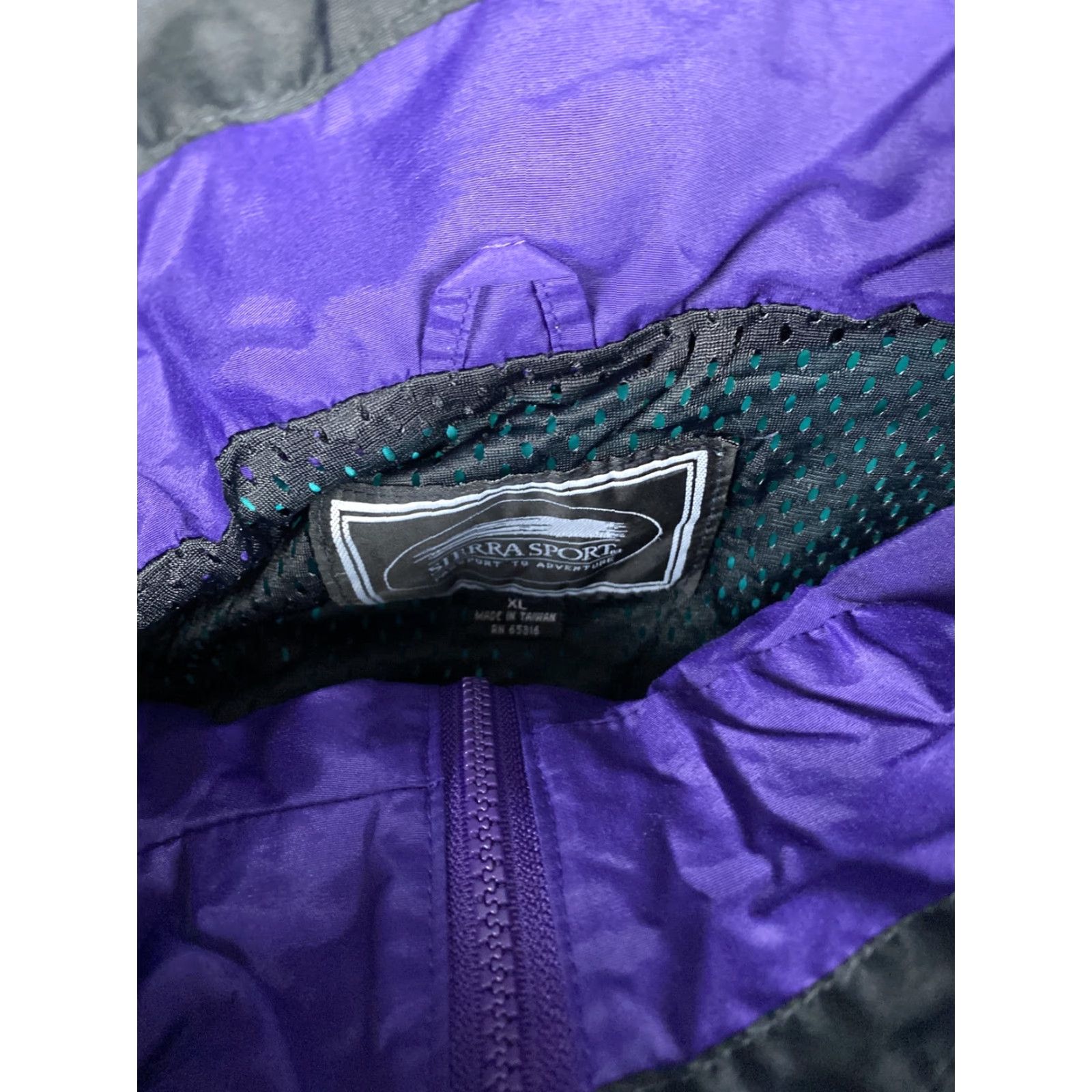 AQUA VINTAGE Sierra Sport Windbreaker Jacket Mens XL Blue 90s EUC VTG Size US XL / EU 56 / 4 - 6 Thumbnail